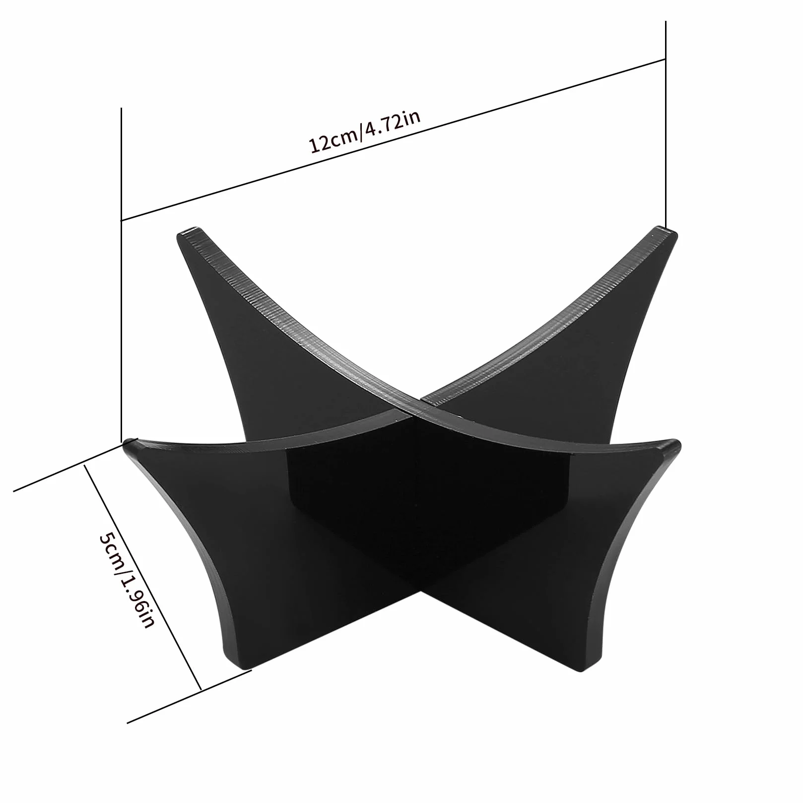 Porta Pallone Calcio,4 Pezzi Porta Palloni, Espositore per Pallone da Calcio, Supporto da Palla in Acrilico, Piede Sedile Base Supporto per Pallacanestro Palloni da Calcio Basket e Rugby - Nero