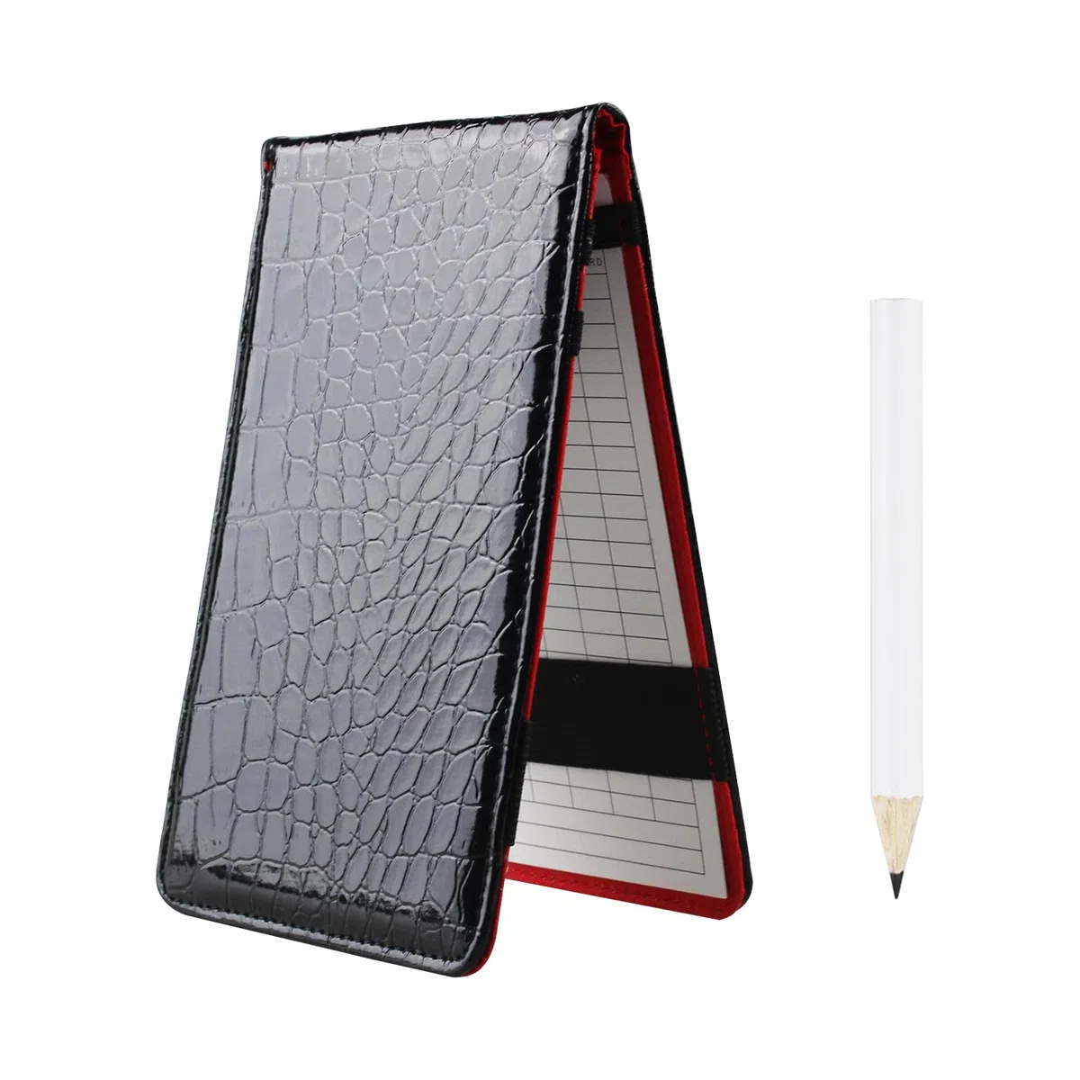 Kofull - Porta Score Golf Golf Score Holder Custodia per segnapunti da Golf in Pelle Sintetica PU, 2 Carte e Matita