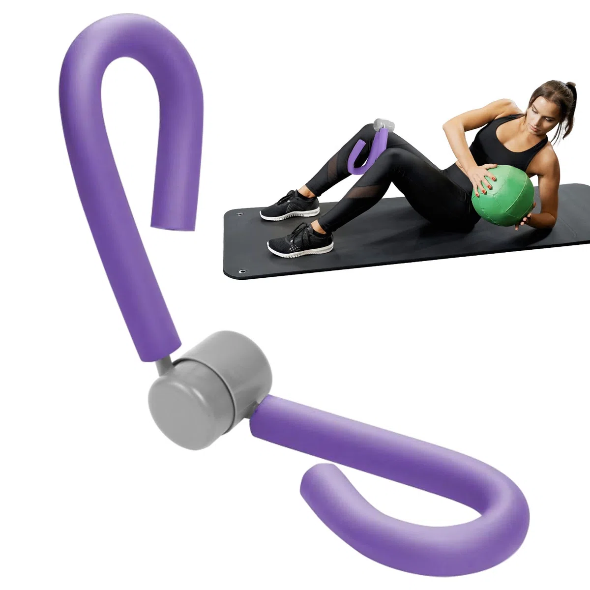Flintronic Attrezzo Interno Coscia, Attrezzo Ginnico per Cosce e Braccia, Hip Trainer, Allenatore per Cosce, Attrezzi Esercizi Pavimento Pelvico Muscoli per Palestra in Casa Yoga Pilates