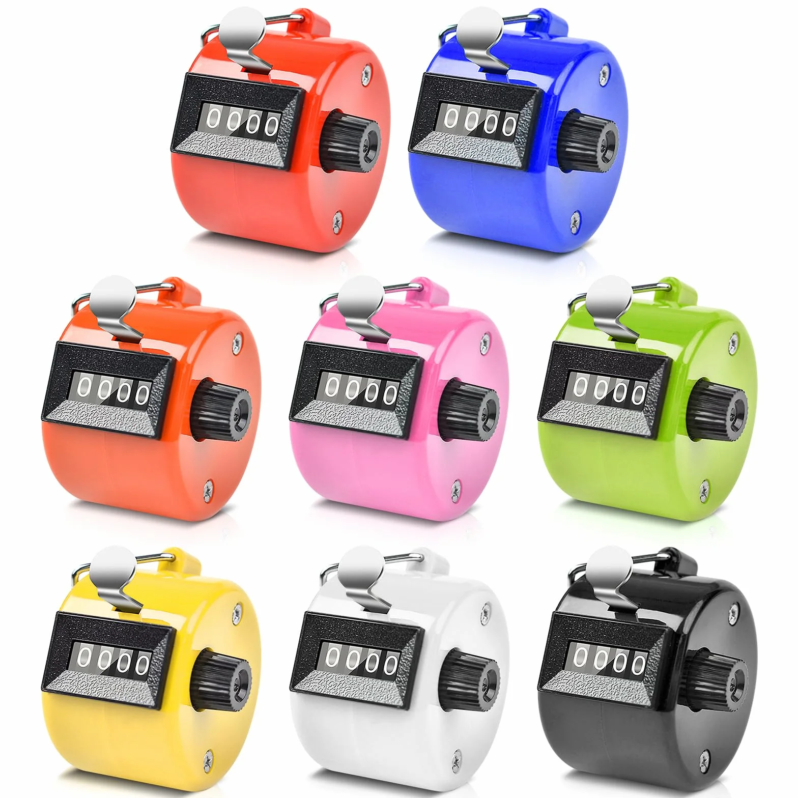 Vegena Contatore Manuale Meccanico 8pcs a 4 Cifre Tally Counter per Sport Eventi Statistiche