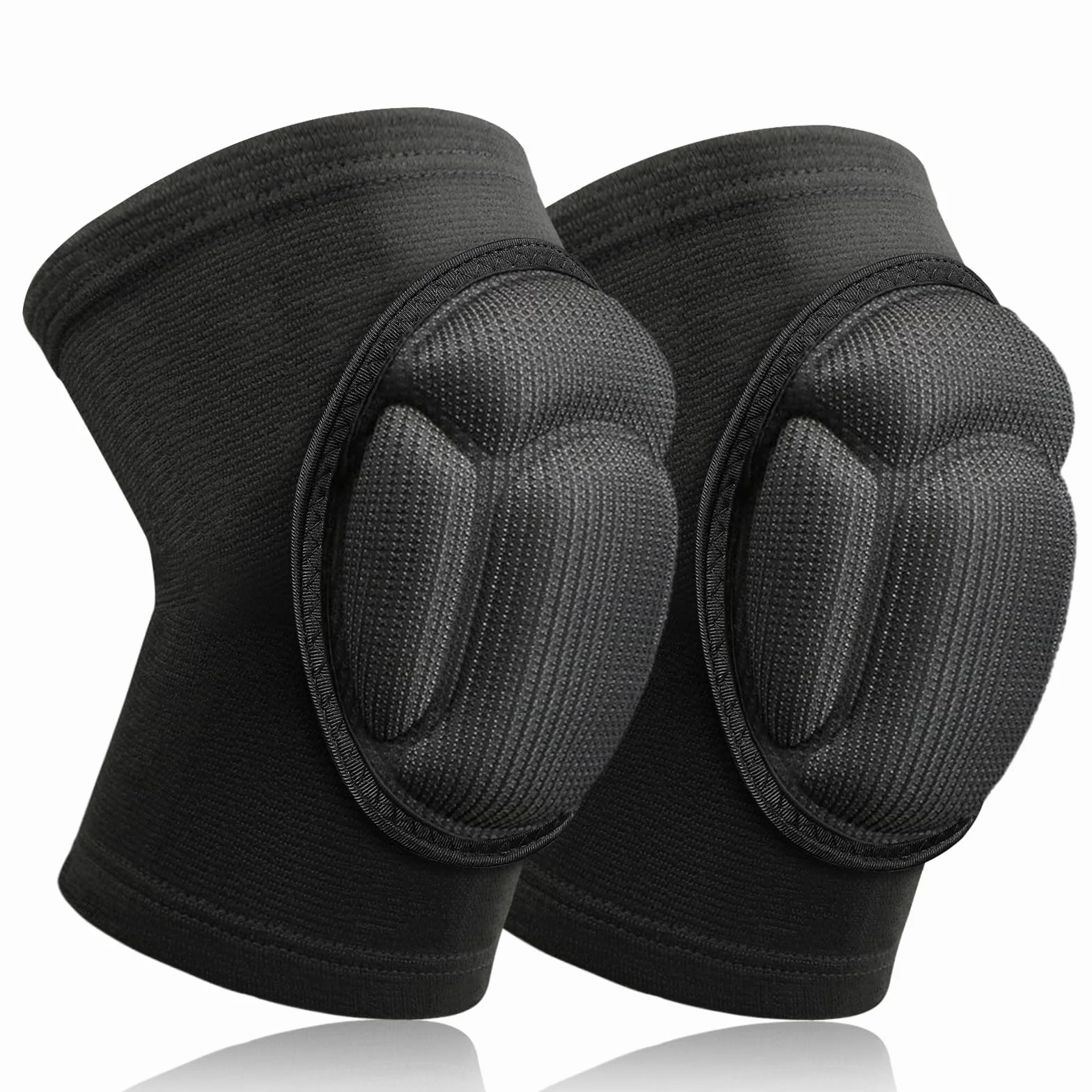 flintronic Ginocchiera Pallavolo, 1 Paio Ginocchiere di Protezione, Ginocchiere Morbide, Ginocchiera Antiscivolo con Spessa Spugna, Protezione del Ginocchio Sport per Danza, Pallavolo, Calcio, Yoga-M