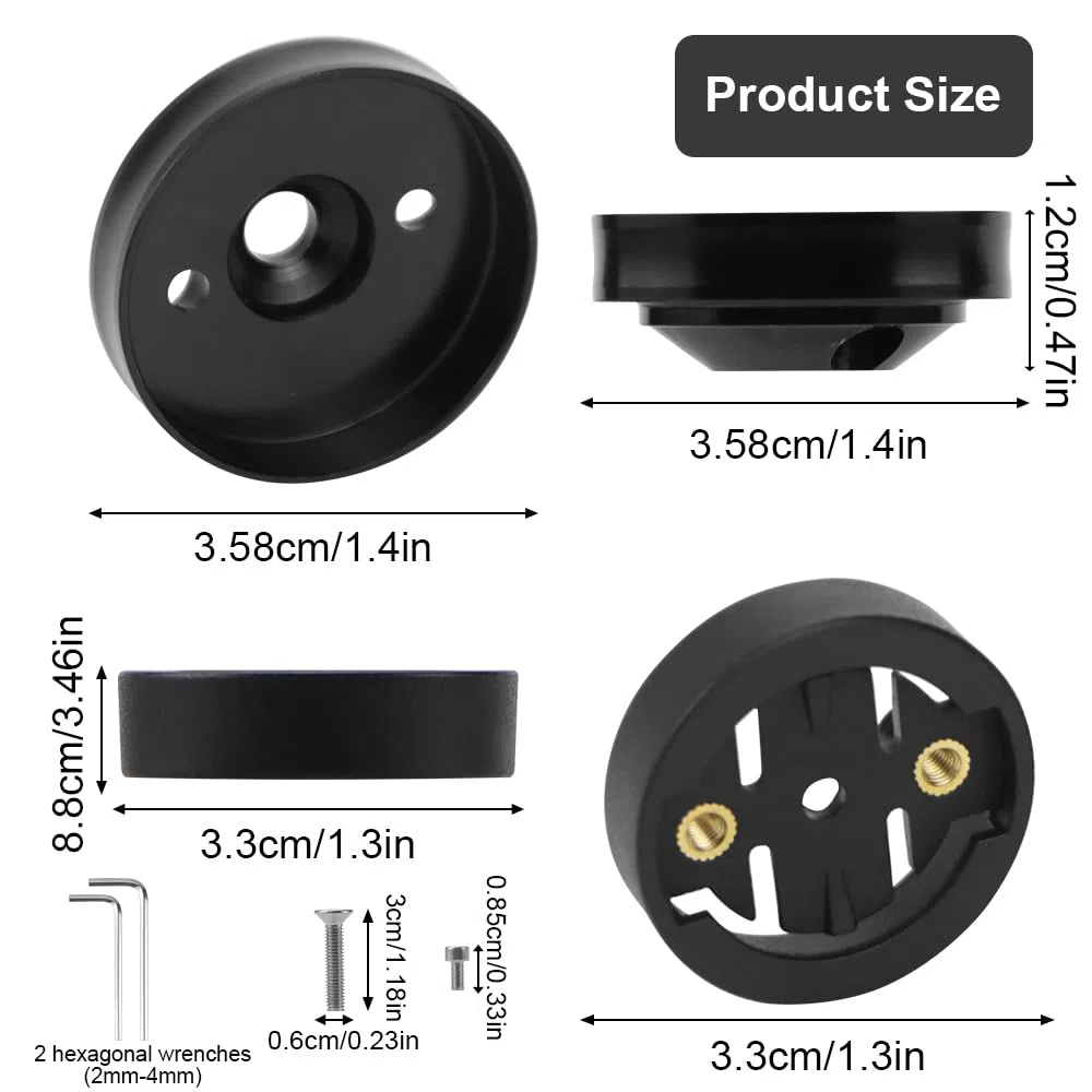 Supporto Bici per Garmin Edge 530 540 520 510 500 20 25 200 130 800 830 840 1000 1030 1040 Plus Supporto Garmin per Attacco Manubrio Adattatore Supporto per Bicicletta MTB per GPS Computer