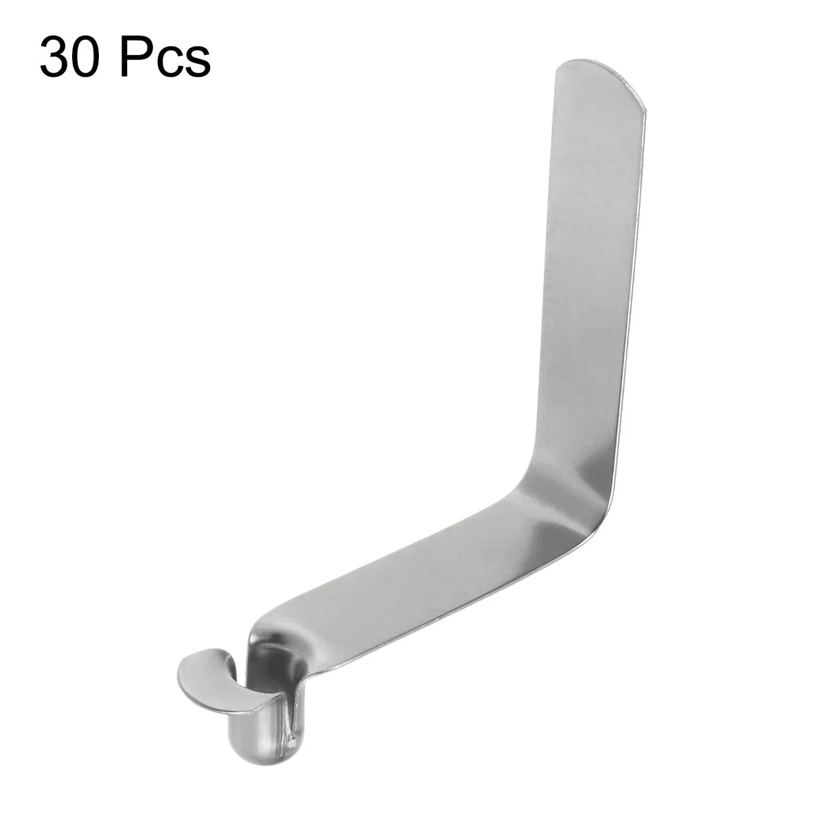 QUARKZMAN 30pz Fermaglio a Molla Singolo Pulsante per Pagaia da Kayak 6x8,5x38mm 65Mn Cavo a Forma V Acciaio Molle Sollevare Clip Asta Tubo con Bloccaggio Telescopico per Tenda Campeggio