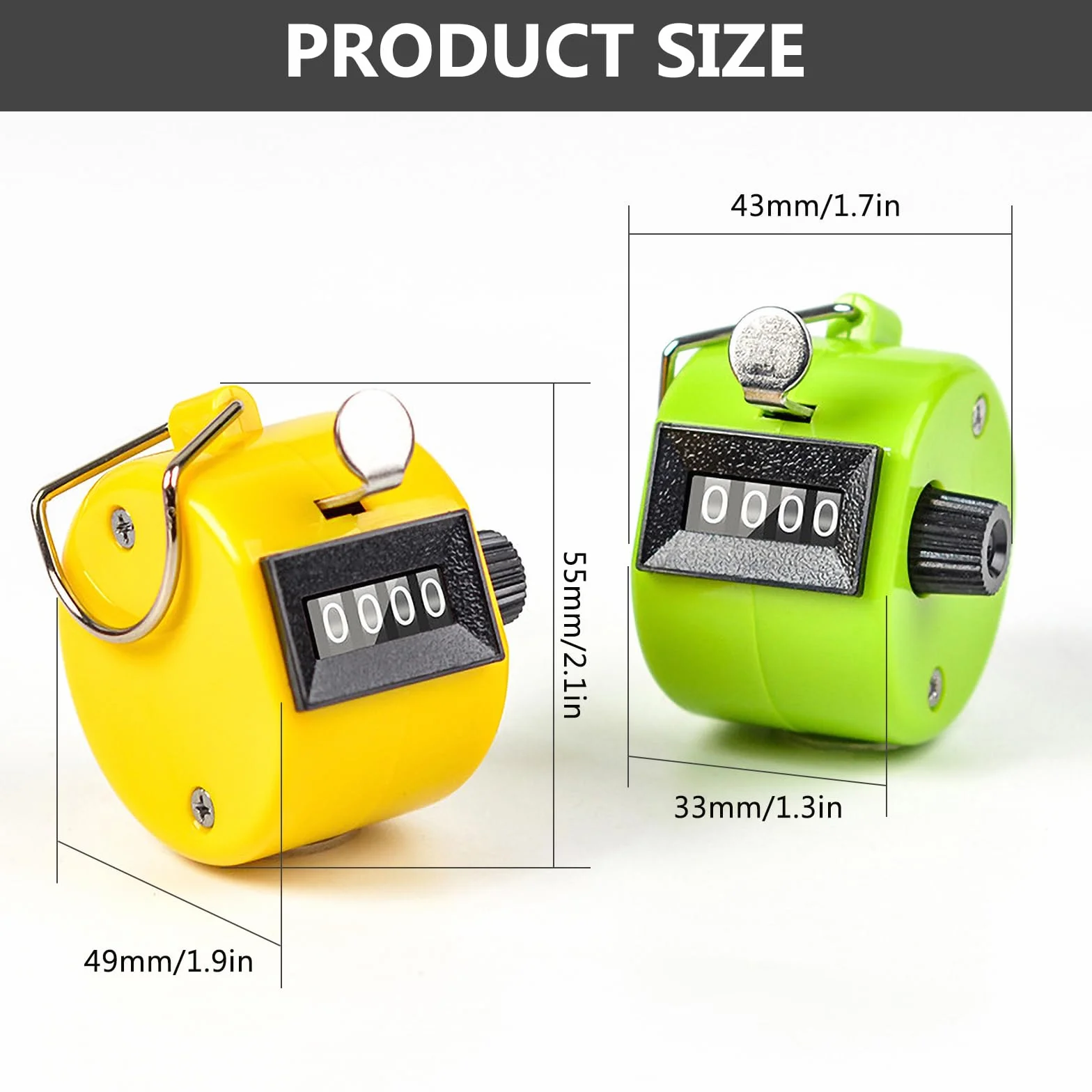 Vegena Contatore Manuale Meccanico 8pcs a 4 Cifre Tally Counter per Sport Eventi Statistiche