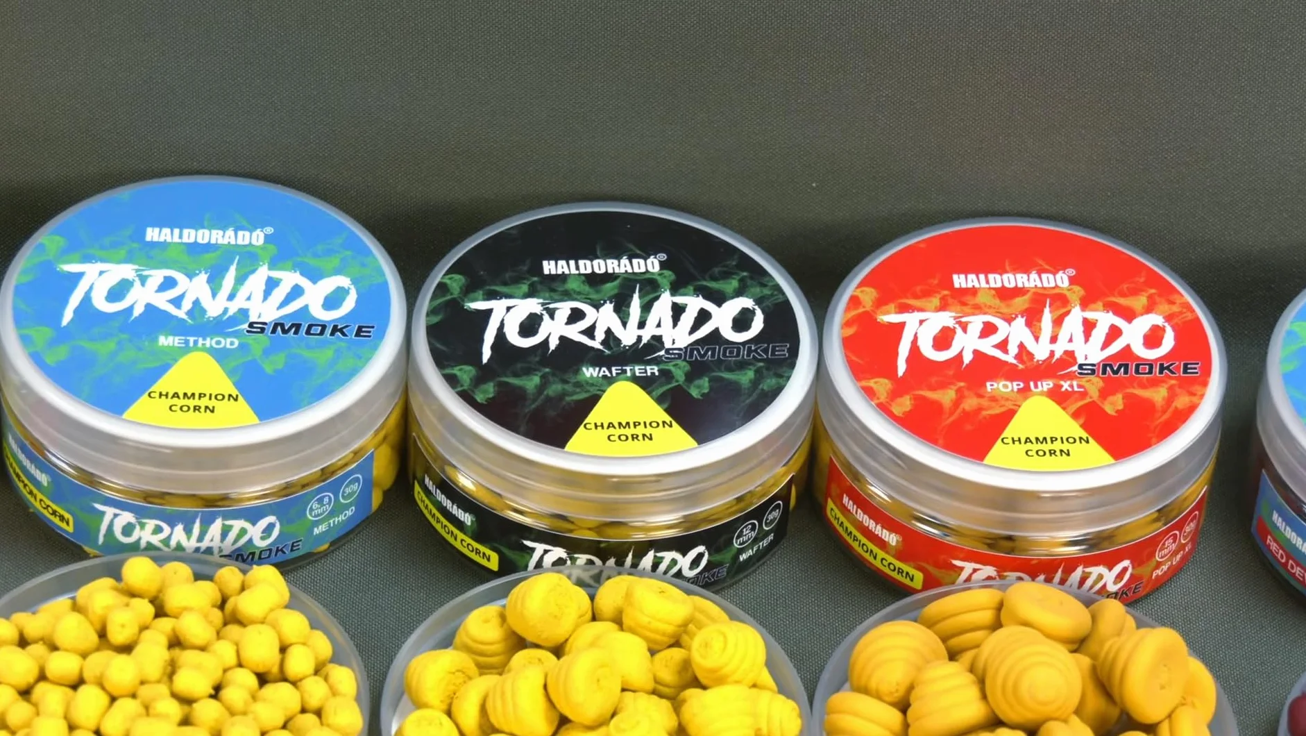 Haldorado Tornado Smoke Pop Up XL, Champion Mais Flavour, 15 mm, 30 g, esca galleggiante da pesca
