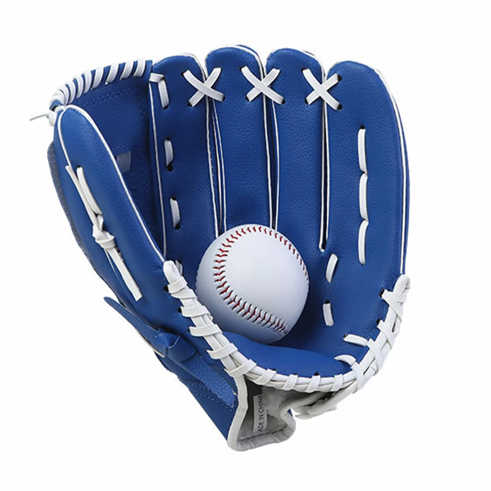 Wakects Giove di Baseball Giovanile, di Pratica del Baseball, Guanto Sinistra in Pelle PU con Polso Morbido, Tasca Profonda, Punti Rinforzati