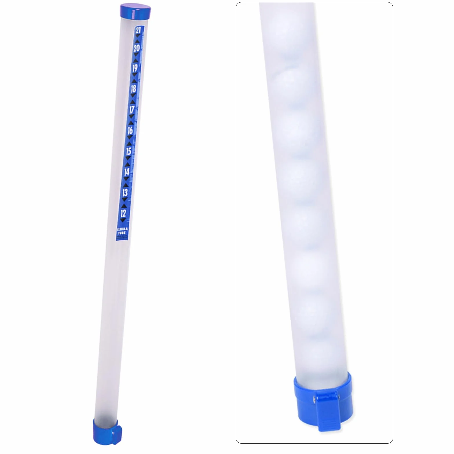 KLOVA Tubo da golf trasparente per pallina da golf, strumento per la raccolta di palline da golf, accessorio da golf