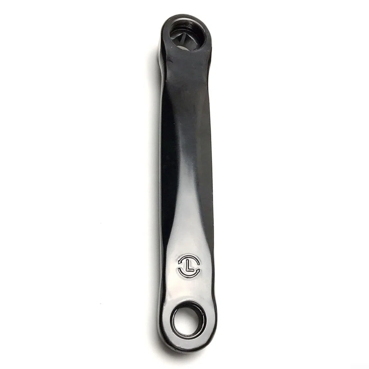 1 paio di pedivelle per cyclette da 170 mm, in ferro, con foro rombico sinistro e destro, per pedale filettato M14, ricambio per fitness, casa, palestra, colore nero (manovella sinistra)