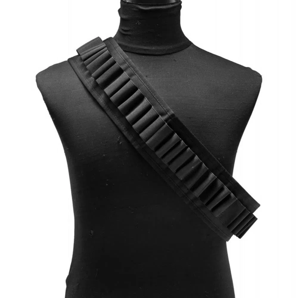 DONGKER Cartuccera Elastica,30 Giri 12GA Cartucciera Munizioni da Cintura per Caccia Fucili Calibro