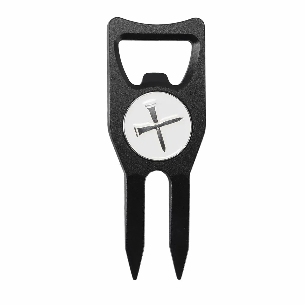 Alnicov Strumento di Riparazione per zolle da Golf 6 in 1 con Marcatore Magnetico