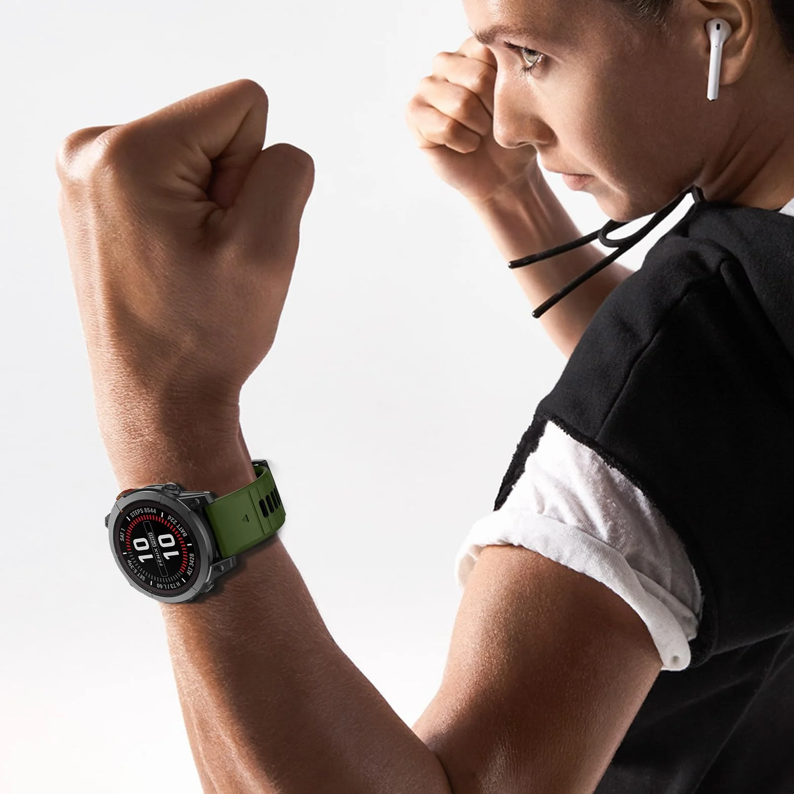 22mm Cinturino rapido per Garmin Fenix 7 Pro/Fenix 7/Fenix 6/Fenix 5/EPIX 2, Cinturino di ricambio in silicone morbido per Garmin Forerunner 935/945/955/754/Approach S60/S62