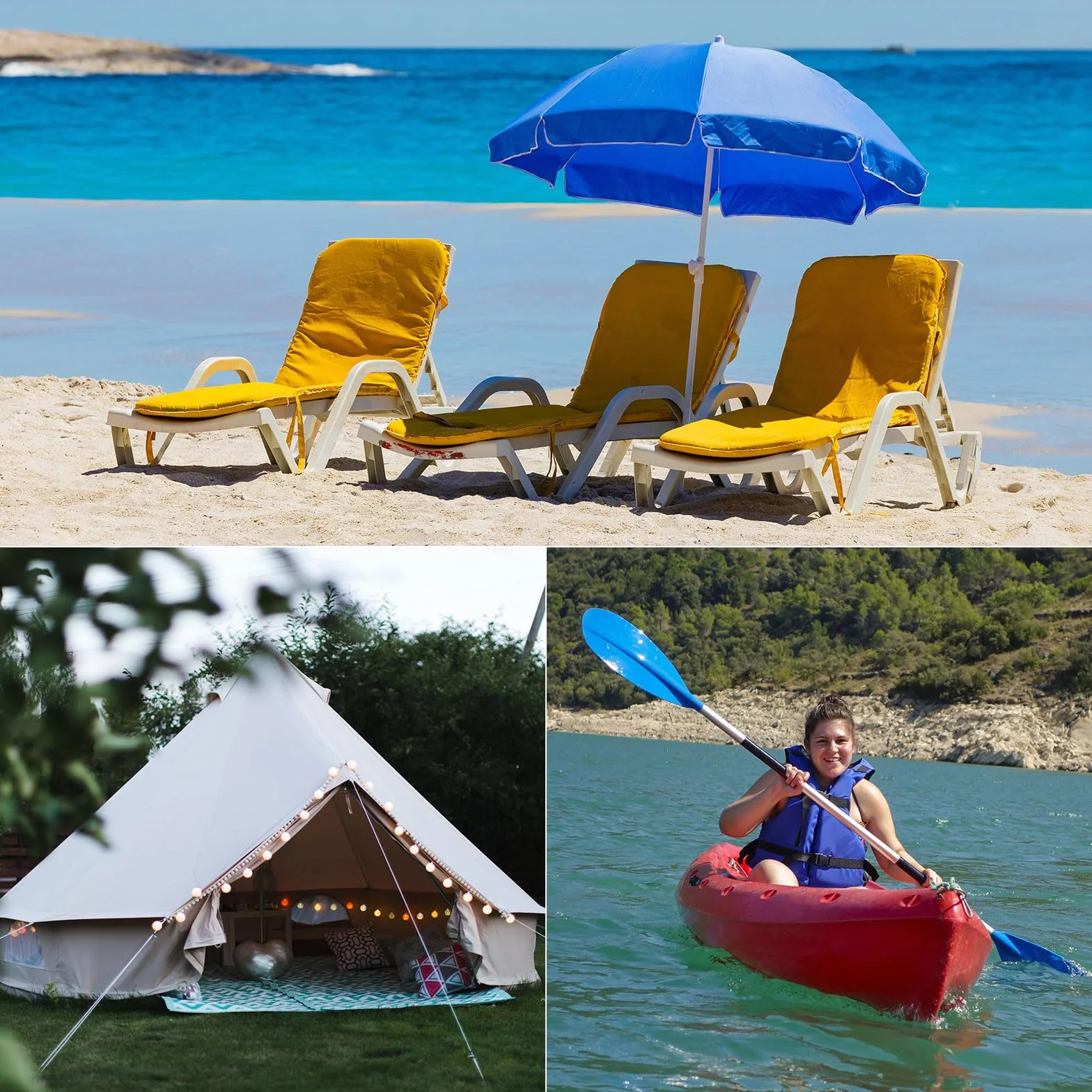 QUARKZMAN 30pz Fermaglio a Molla Singolo Pulsante per Pagaia da Kayak 6x8,5x38mm 65Mn Cavo a Forma V Acciaio Molle Sollevare Clip Asta Tubo con Bloccaggio Telescopico per Tenda Campeggio