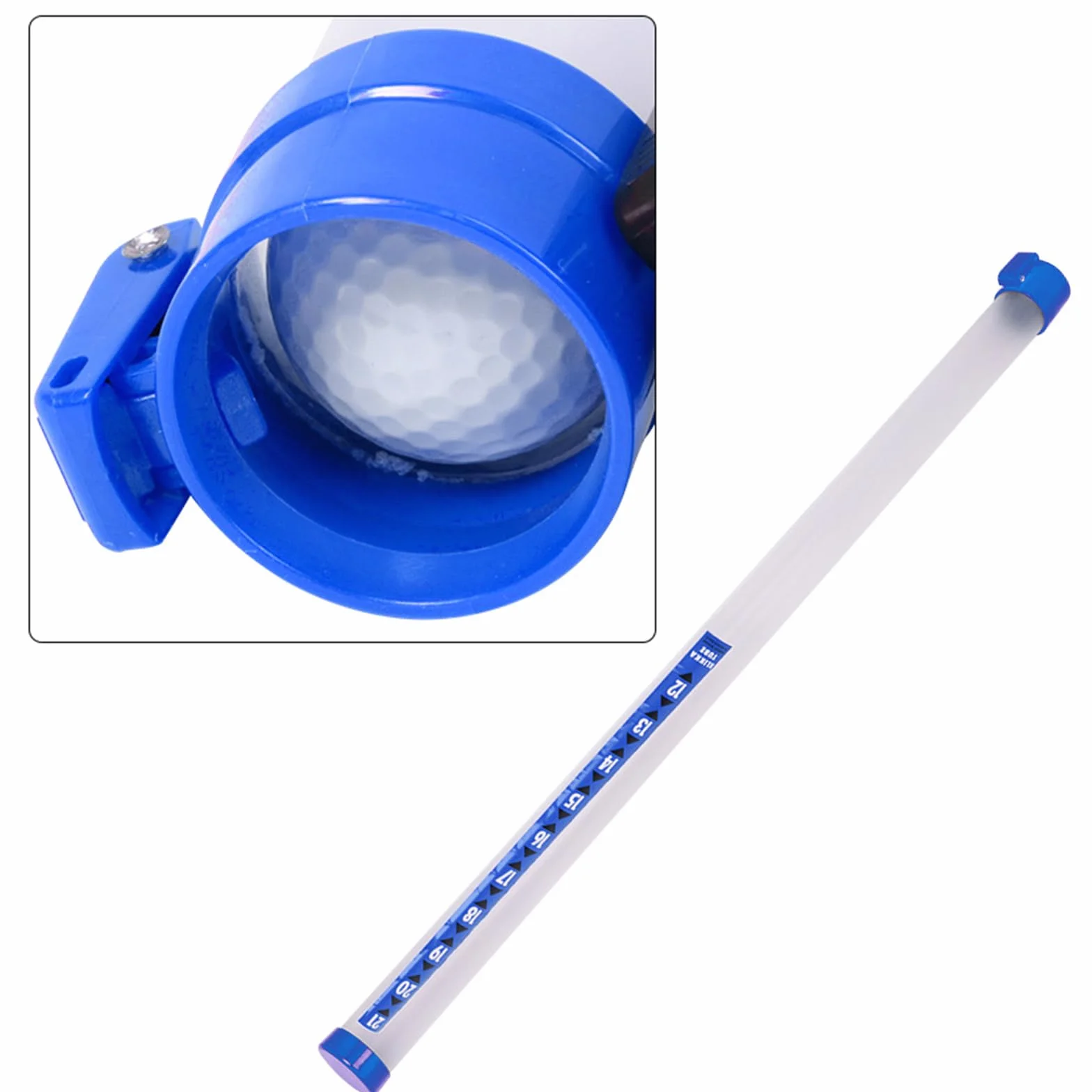 KLOVA Tubo da golf trasparente per pallina da golf, strumento per la raccolta di palline da golf, accessorio da golf