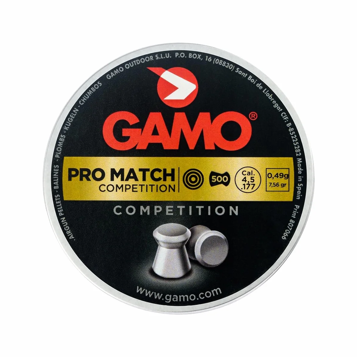 PRO-MATCH LATA METAL 500 CAL 4,5