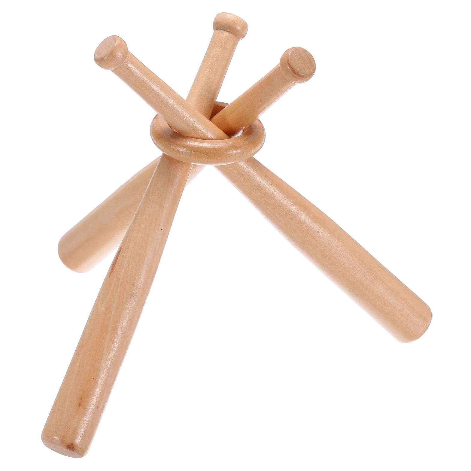PATIKIL Baseball Supporto Espositore in Legno con Mini Mazze Centrotavola