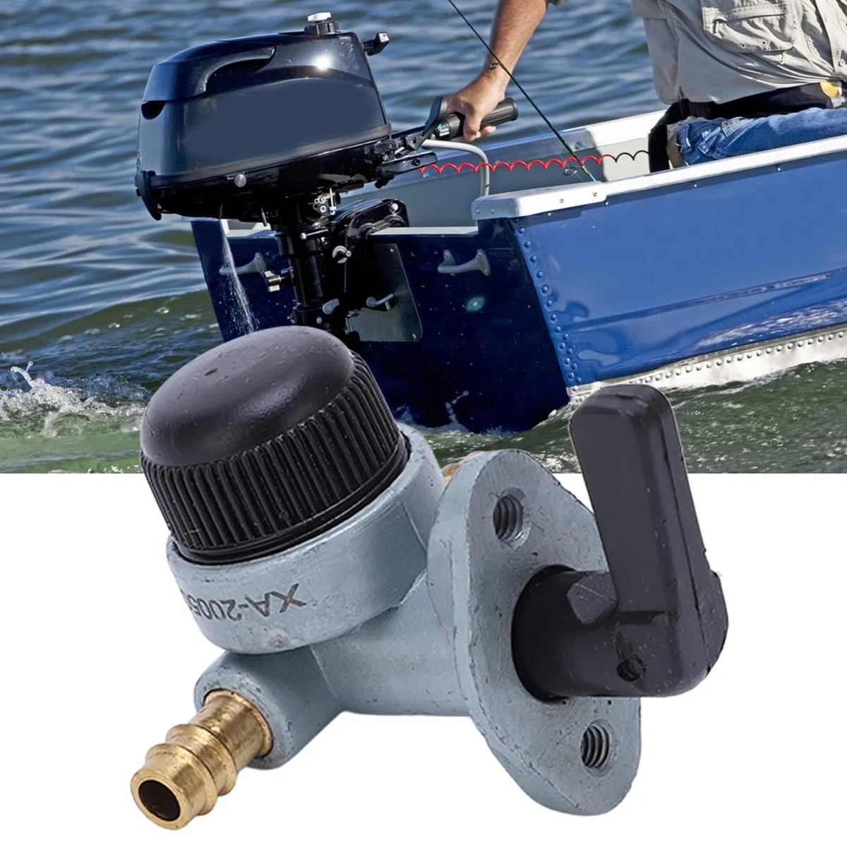 22‑815045, Rubinetto del rubinetto del carburante fuoribordo per riparazione standard OEM Interruttore del rubinetto del carburante marino Resistente all'usura per 4 HP 5 HP 2 tempi