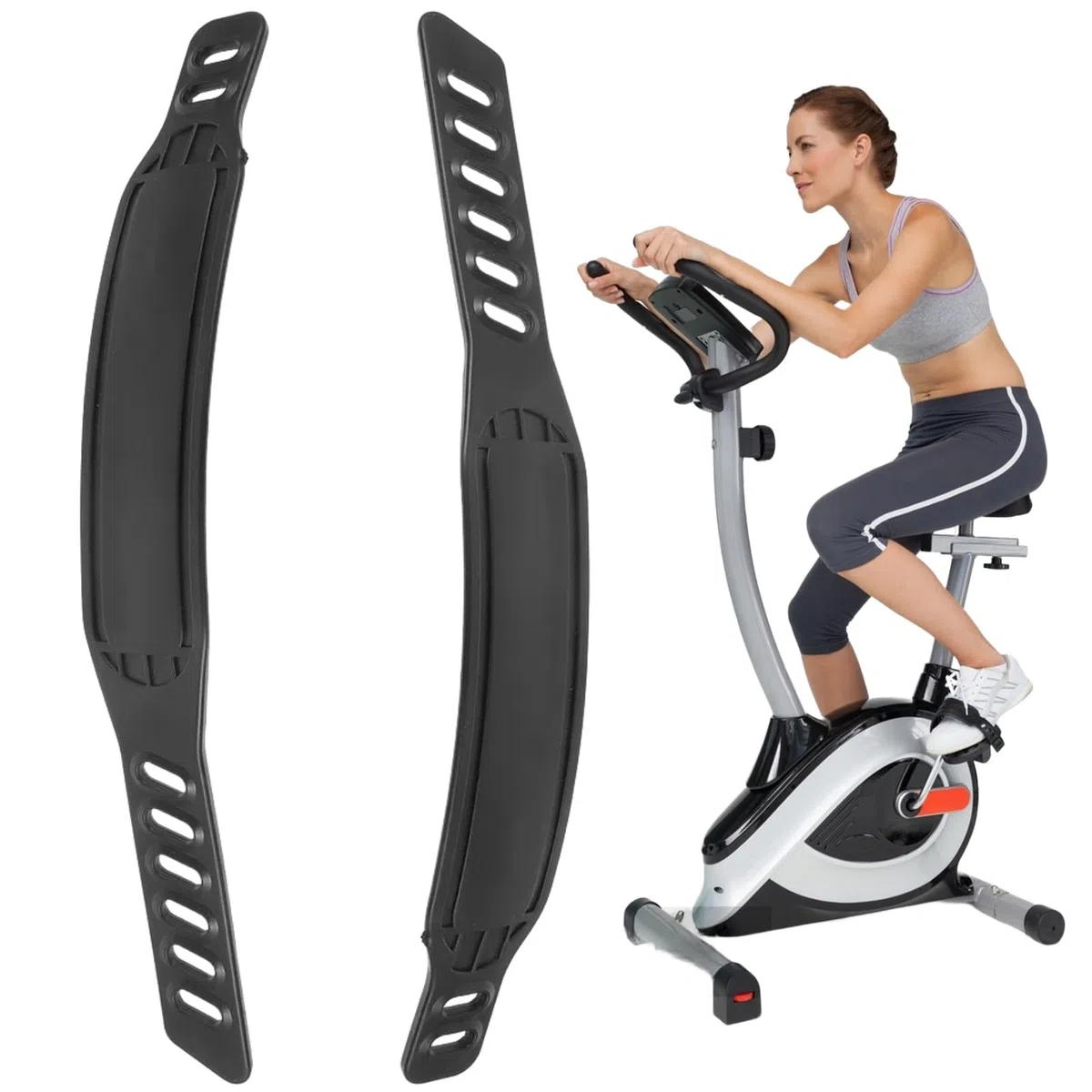Cinghie Pedale Per Bicicletta, 2pc Cinghie per Pedali, Universale Cinghie a Pedale, Cinghie a Pedale per Cyclette, Ciclo Pedale Cinghia, Cyclette Ciclo della Bicicletta