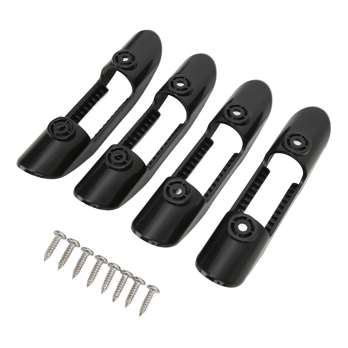 Clip universale in plastica ABS per pagaia da kayak, supporto per pagaie per barche e navi, morsetto per pagaia nero resistente con viti, accessorio sicuro per l’attrezzatura da