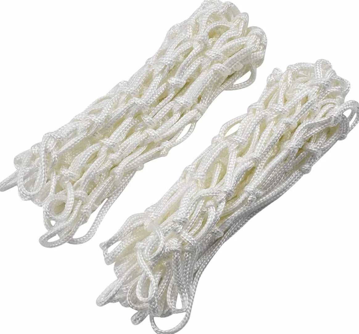 White Heavy Duty Basketball Net Replacement 12 Loop Indoor Outdoor Gym