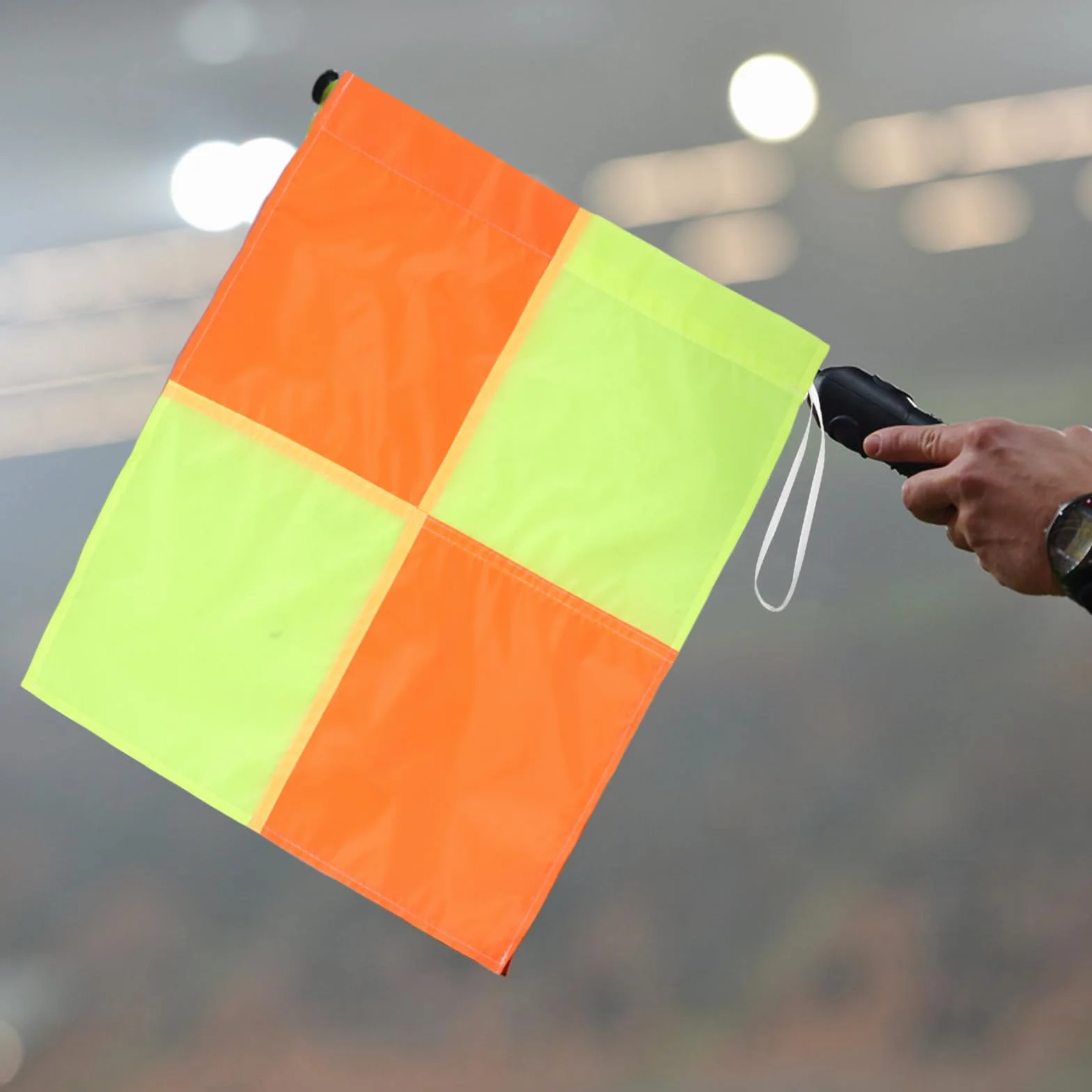Bandierine d'angolo per campo da calcio gialle e arancioni - Attrezzatura arbitrale