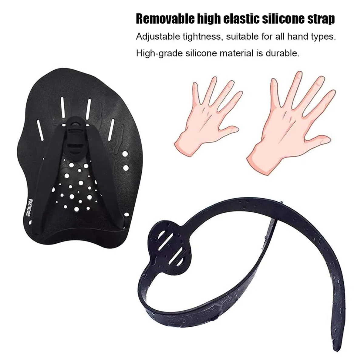 Pale Da Mano Da Nuoto - Swim Paddle - Pagaia Regolabile Per Nuoto, Pagaia Per Nuoto Mano，Palette Per Allenamento Al Nuoto, Per Il Nuoto, Accessori Per l'Allenamento Per Adulti Unisex