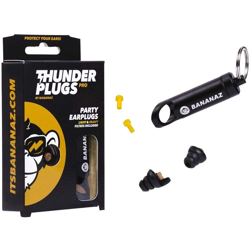Bananaz TP-PRO Thunderplugs 1932792 - Tappi per le orecchie con 2 paia di filtri
