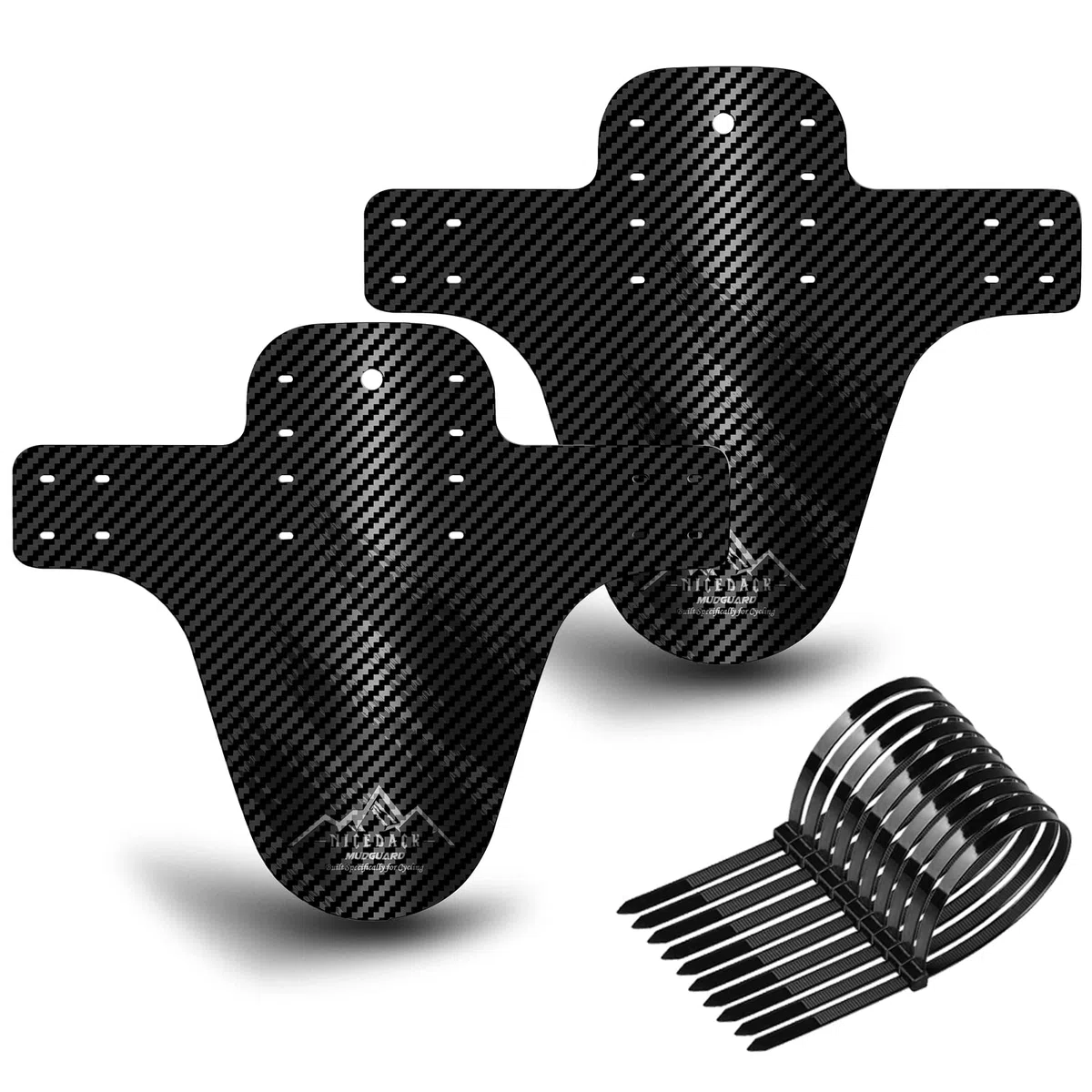 Parafango MTB, Compatibile Anteriore o Posteriore Enduro Parafanghi Bici MTB Misura BMX 20 26" 27,5" 28" 29 Pollici Mountain Bike Mudguard e Fat Bike Mud Guard