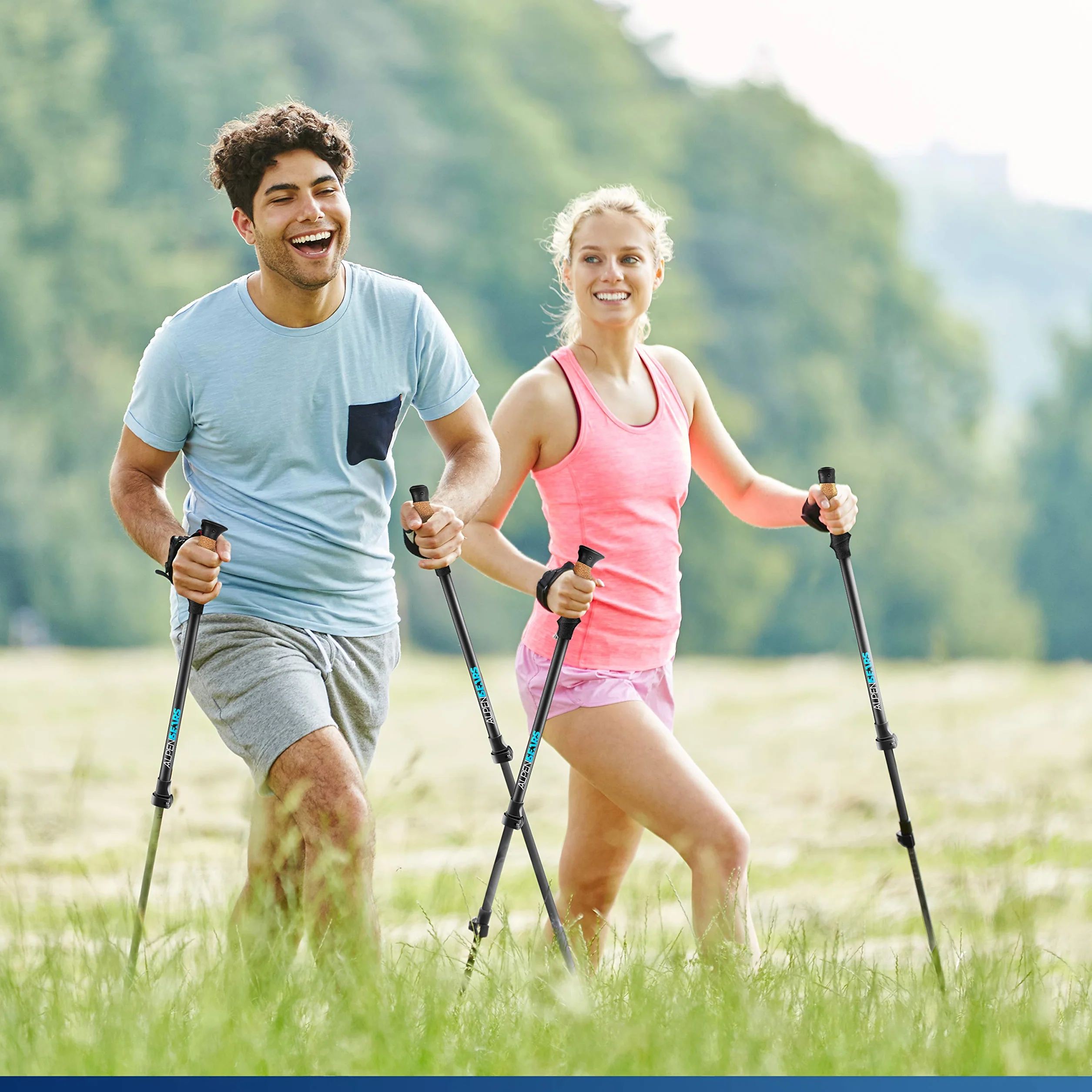 Cuscinetti in gomma per bastoni da trekking e Nordic Walking, adatti per asfalto, ghiaia e montagna