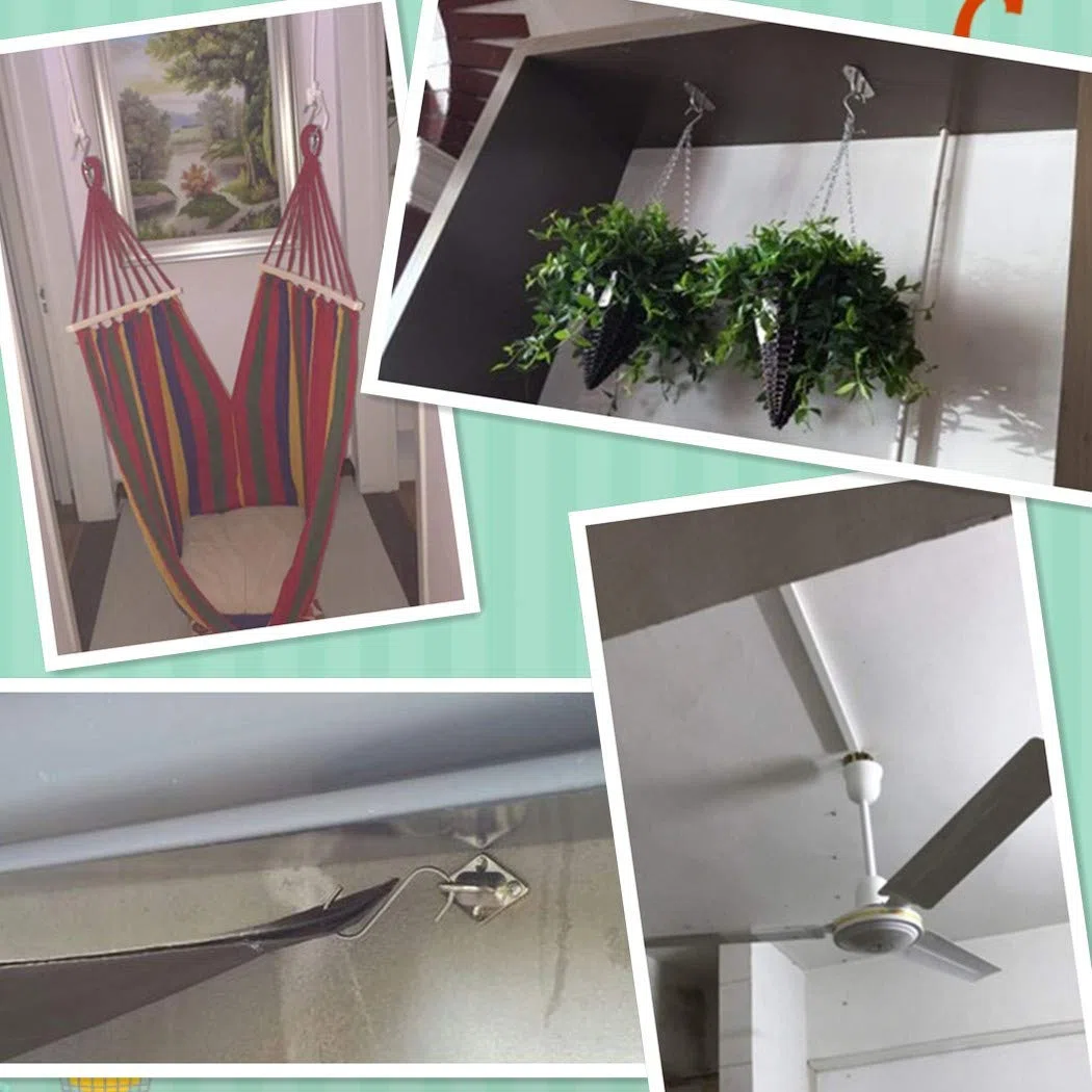 Gancio per Montaggio a soffitto Gancio per impieghi gravosi 304 Acciaio Inossidabile Ottimo per Yoga altalene/amache/sartiame Marino/Cinghie di Allenamento a Sospensione