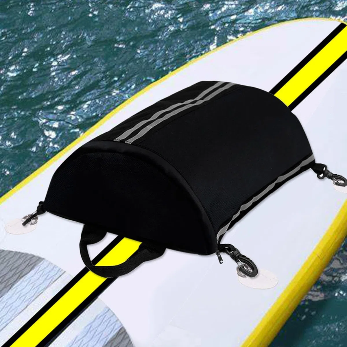 Borsa portaoggetti per kayak – Custodia con cerniera per ponti Sups | Borse da ponte multifunzionali per paddleboard, borsa portatile in rete, per sport acquatici a P