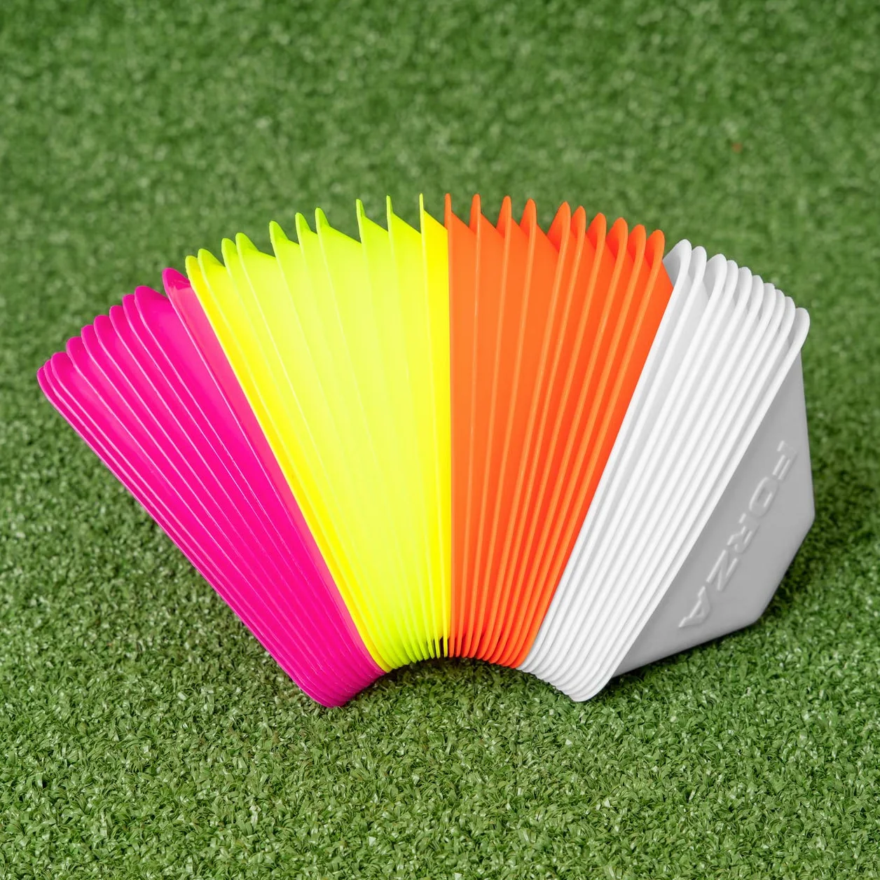 FORZA Mini Coni Triangolari 4,5cm Fluorescente Confezione da 40