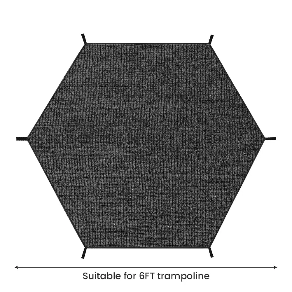 Copertura per Trampolino, 6 aste Copertura Parasole per Trampolino, Antipolvere & Impermeabile Copertura Superiore per Trampolino per Parco Giochi all'aperto in Giardino