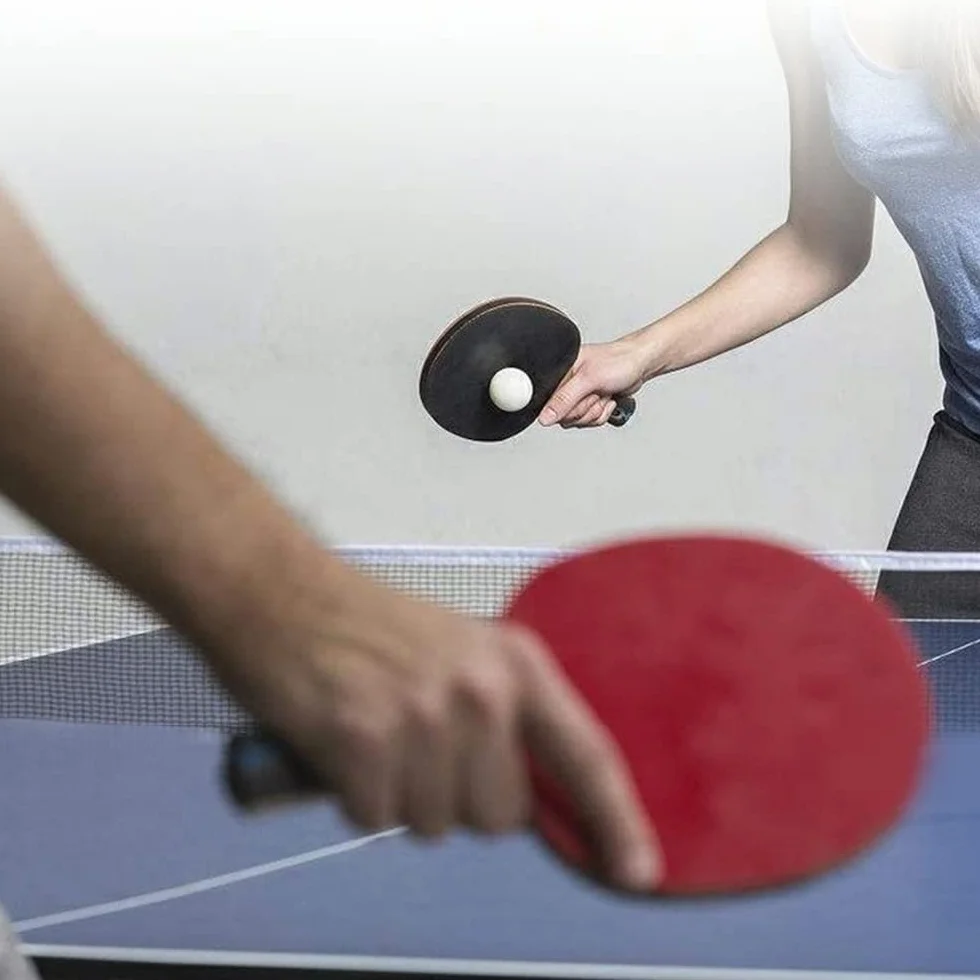 Rete da Ping Pong Accessori da Tavolo，2 Pezzi Rete per Tavolo Ping Pong di Ricambio in Poliestere Reti da Tennis per Tavolo Portatile per Uso Interno/Esterno