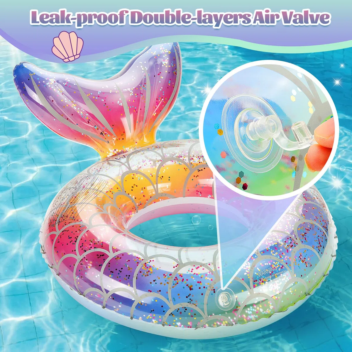 MoKo Tubo da Nuoto e Galleggiante per Piscina, Anello Gonfiabile per Spiaggia e Piscina con Design Carino, Braccioli per Bambini e Adulti