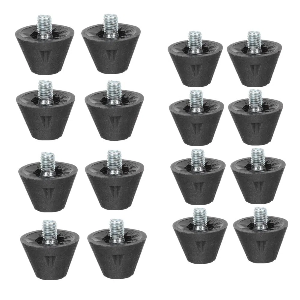 16 x tacchetti da calcio da 13 mm e 16 mm di ricambio per scarpe sportive con testa in metallo, scarpe sportive con punte
