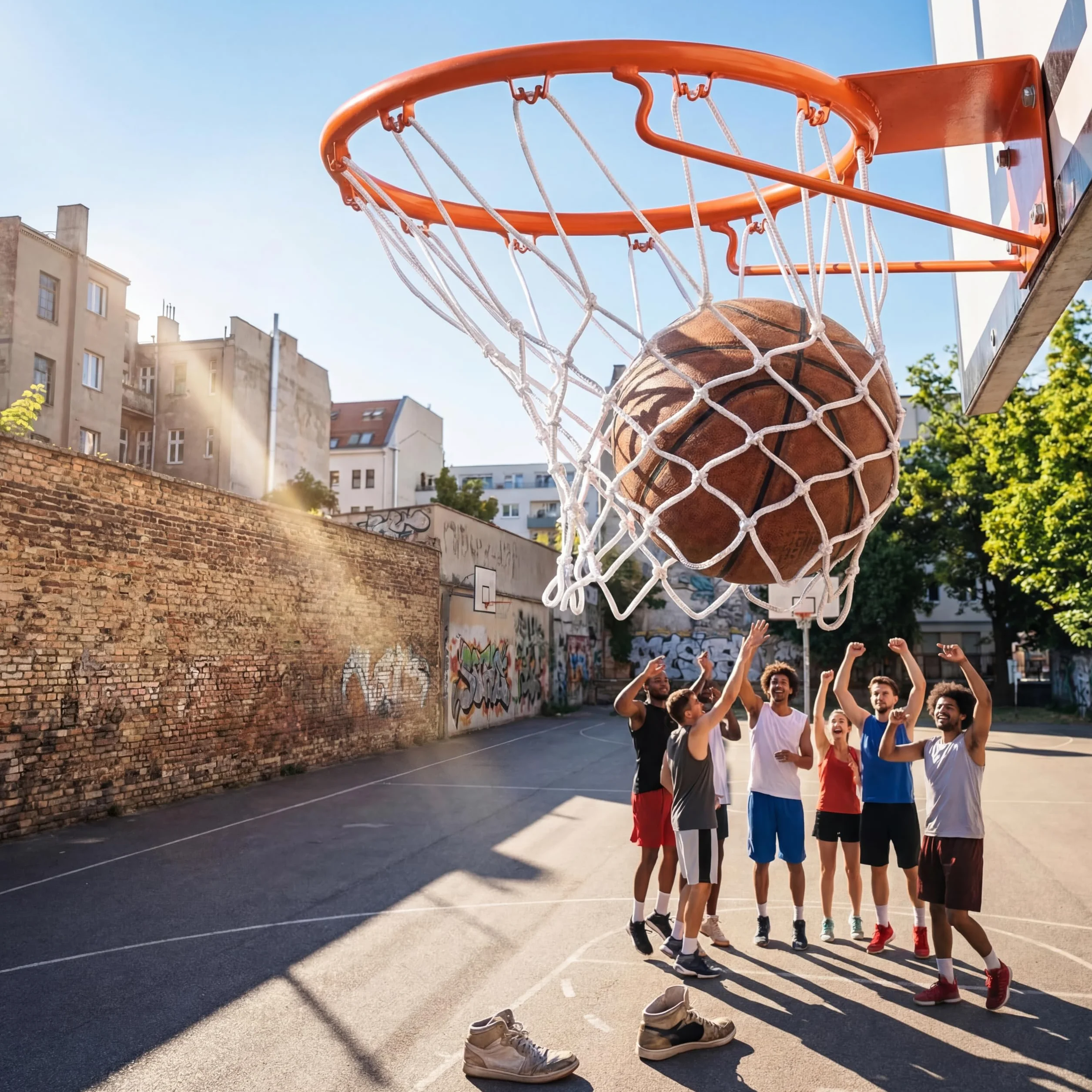Syhood Rete da basket di ricambio per tutte le condizioni atmosferiche, 12 passanti