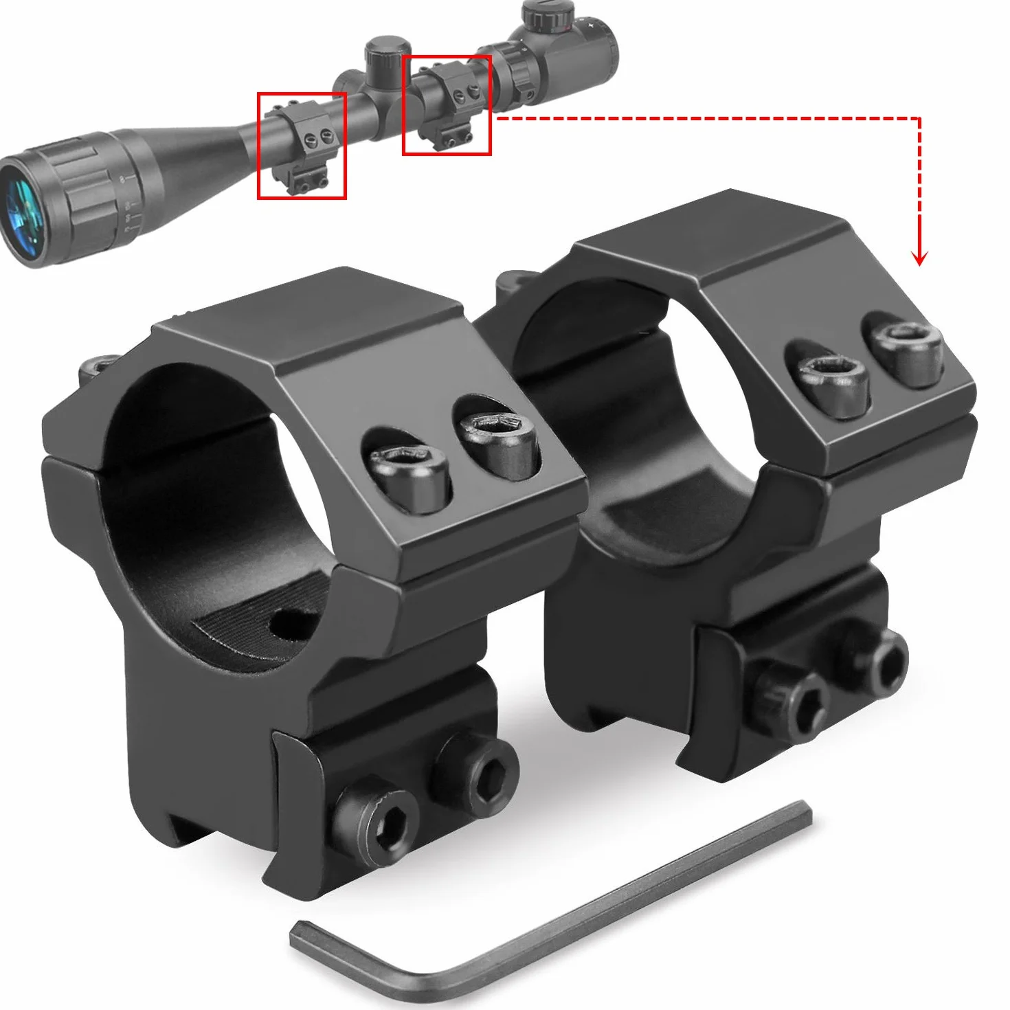 Anelli di Montaggio per mirino, 25,4mm