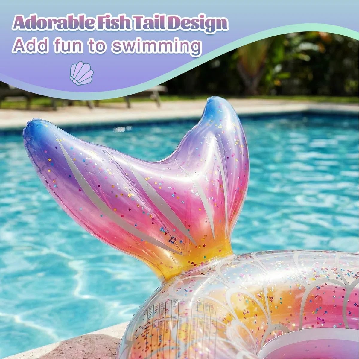 MoKo Tubo da Nuoto e Galleggiante per Piscina, Anello Gonfiabile per Spiaggia e Piscina con Design Carino, Braccioli per Bambini e Adulti