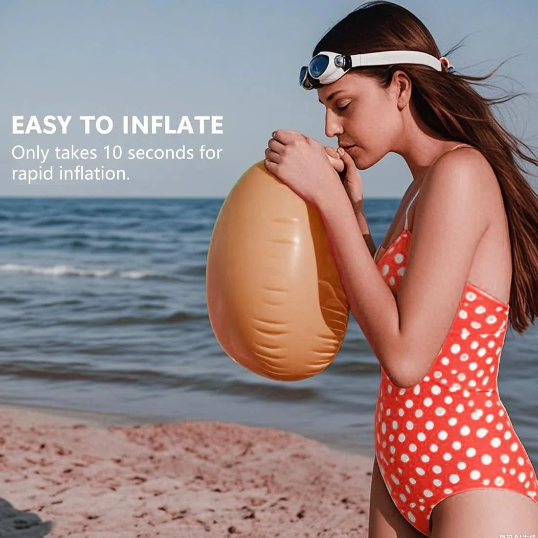 IKOPFLN Boa da Nuoto 15L con Sacca Impermeabile – 2 in 1 Galleggiante con Cintura Regolabile – Ideale per Nuoto in Acque Libere, Triathlon, Kayak, Surf e Snorkeling