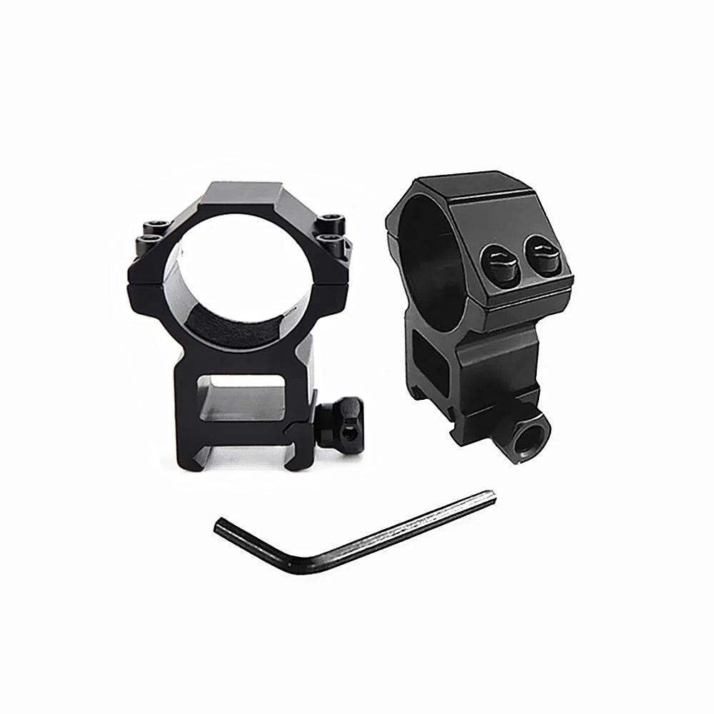 1" or 30mm Dovetail Scope Mount Rings High Low Profile for 11mm or 20mm Dovetail Picatinny 1 Pair (black-30mm-height Width)