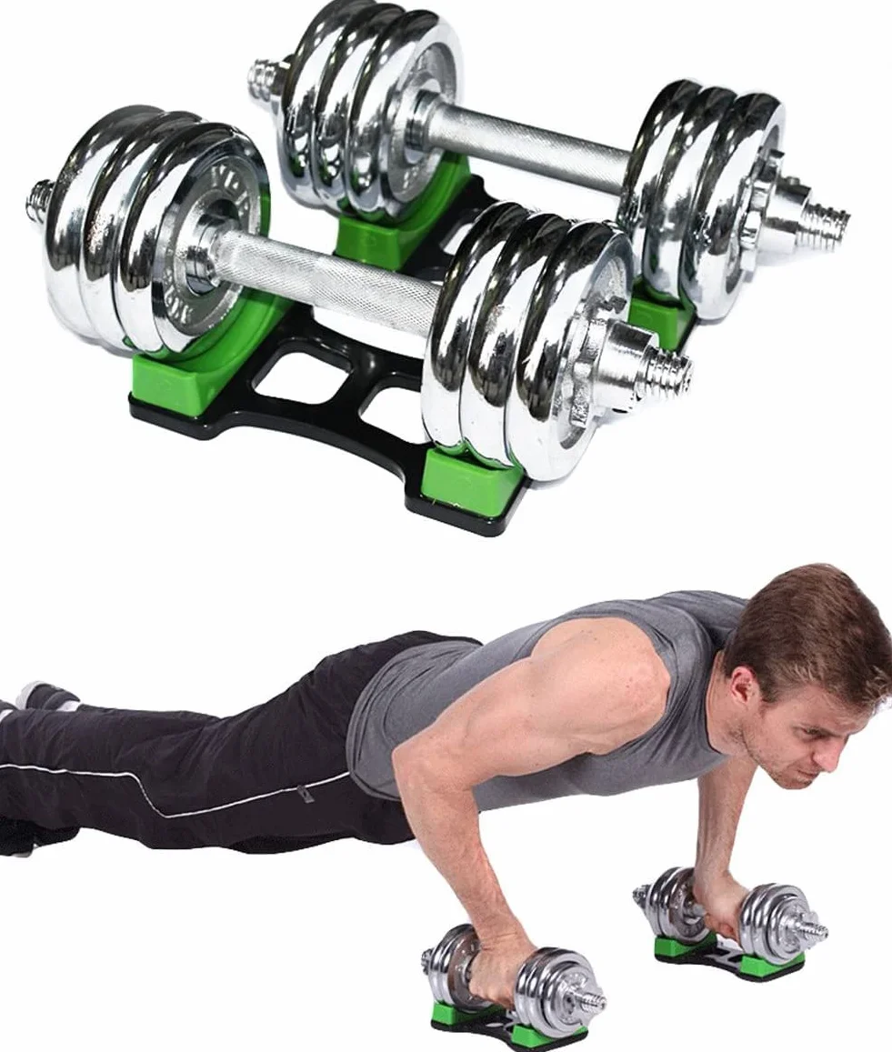 LATRAT 2 pezzi di supporto per manubri da palestra, supporto per manubri piccoli da utilizzare per posizionare pesi fitness a casa