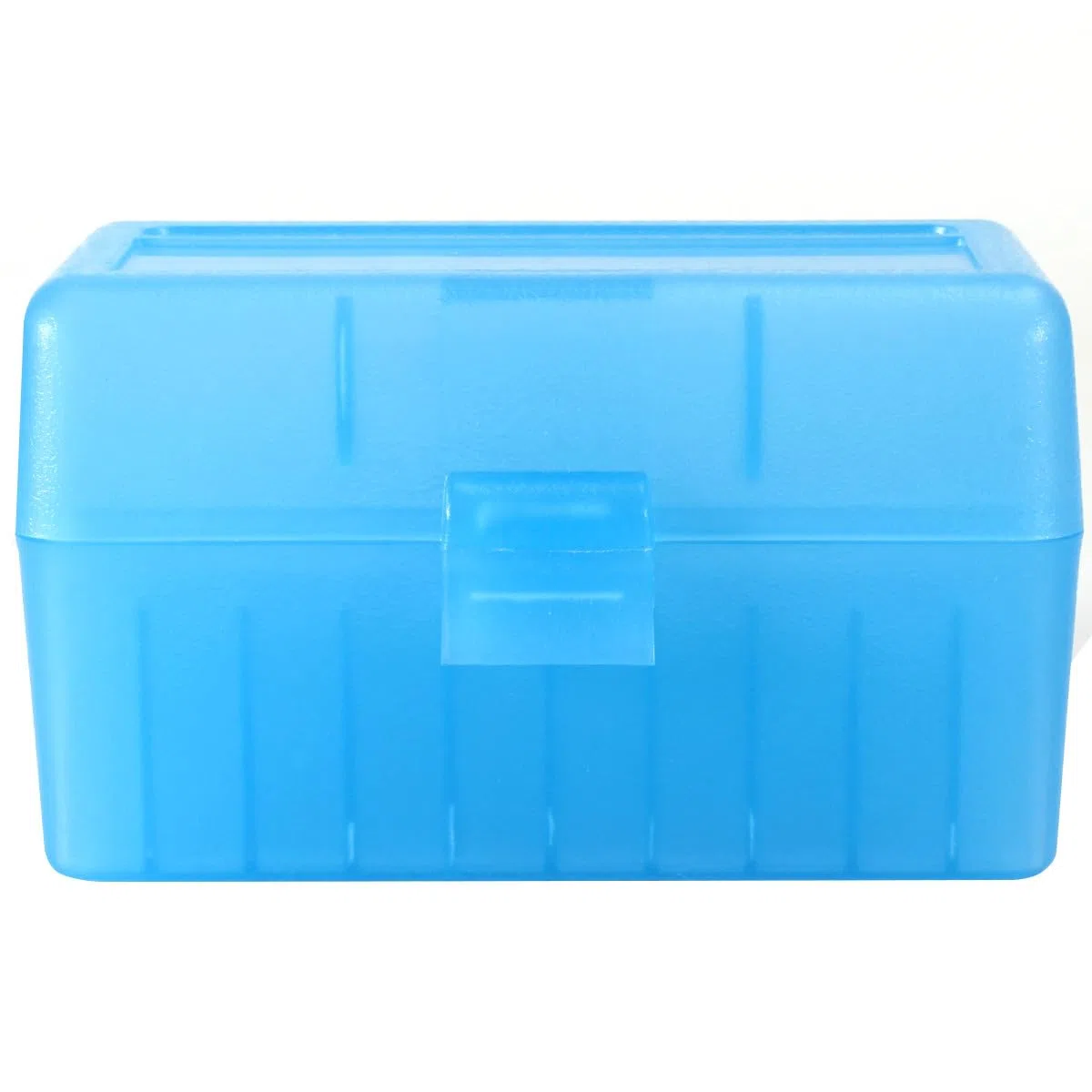 50 Cartucce di fucile con risvolto rotondo in plastica Può essere impilato e bloccato il serbatoio di stoccaggio delle munizioni-blu 4,72"* 2,36"*2,95"
