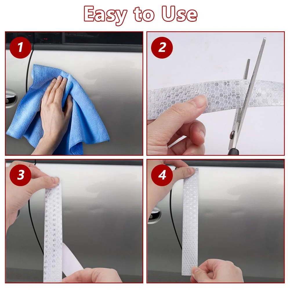23m x 2.5cm Waterproof Reflective Tape Self-Adhesive for Bicycle Vehicles Cars