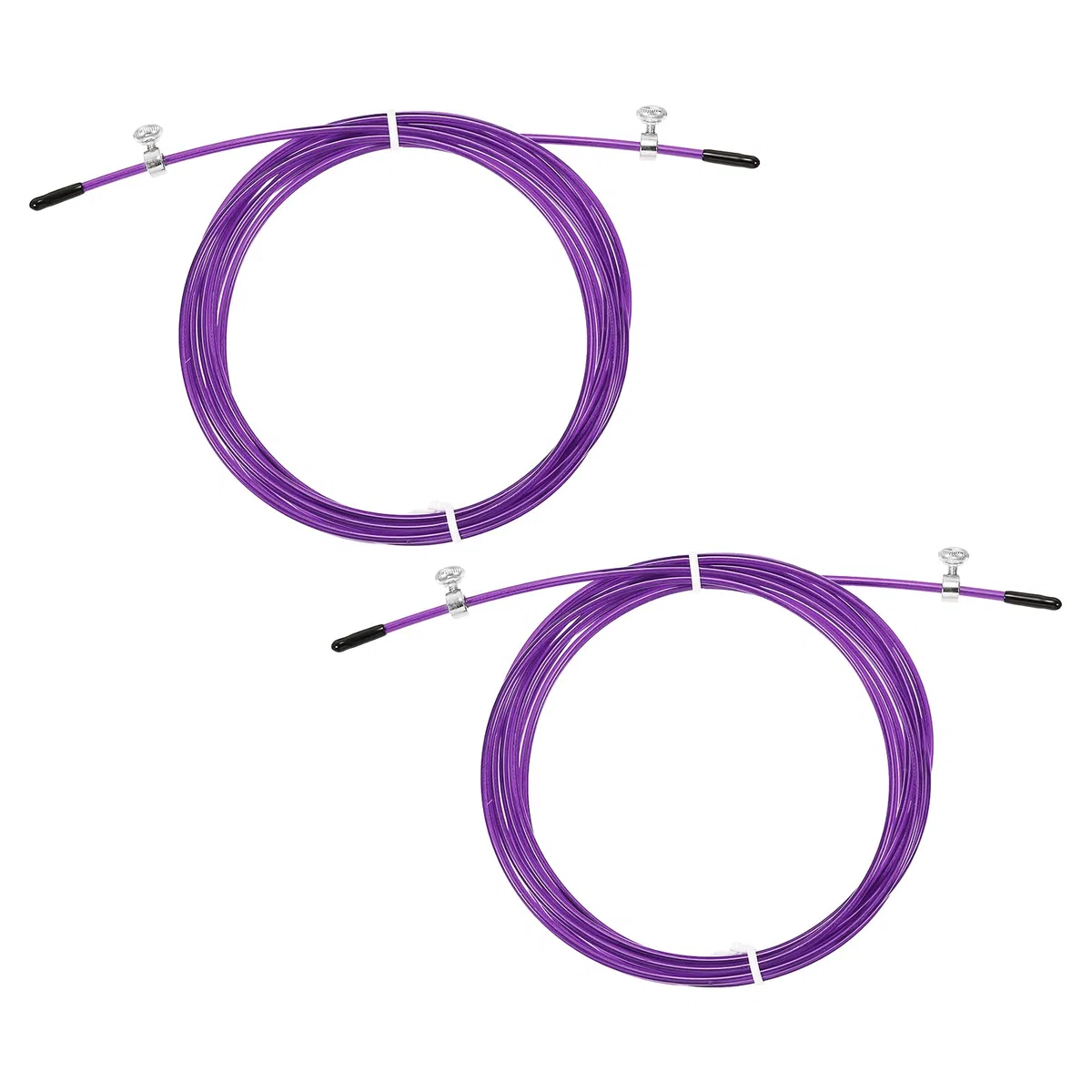 PATIKIL 10Ft Velocità Salto Corda Sostituzione Cavo, 2pz 2.5mm Professionale Salto Corda Acciaio Filo Sostituisci per Alta Velocità Salto Corde, Viola