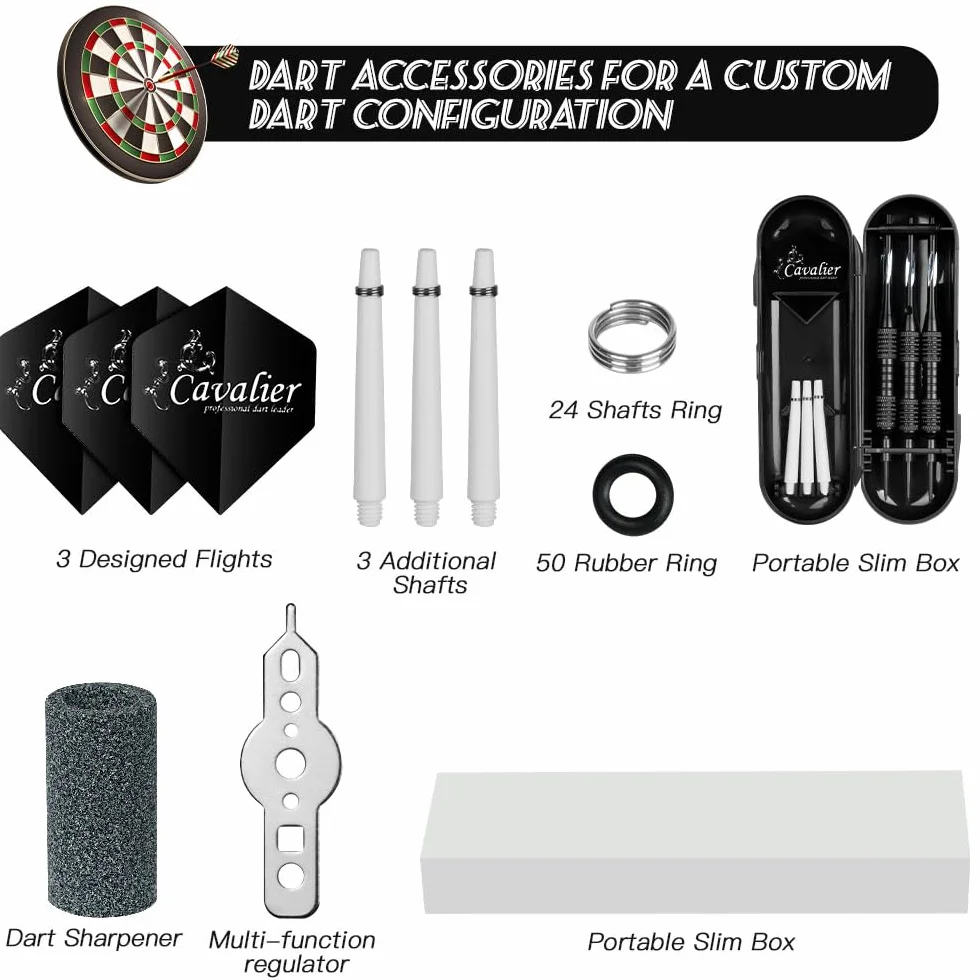 flintronic Freccette con Punta in Acciaio, 3 PCS Freccette Professionali Punta Acciaio, 24g, Freccette Punta Acciaio con Aste in Alluminio con O-Rin/Standard e Slim Alette/Temperamatite/Custodia