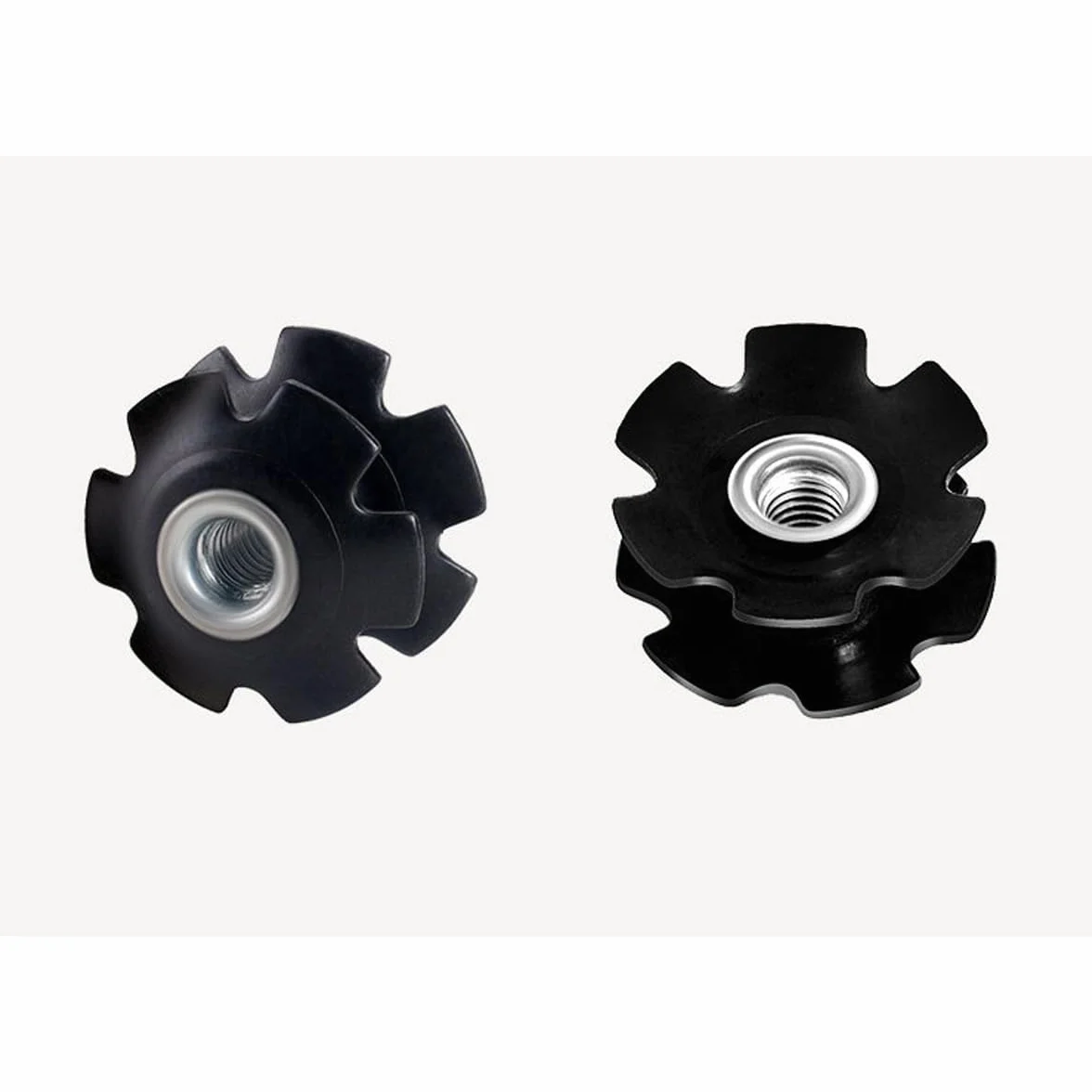 6PCS bicicletta stella dado, bici ahead auricolare forcella anteriore stella dado nucleo forcella bicicletta stertube dadi
