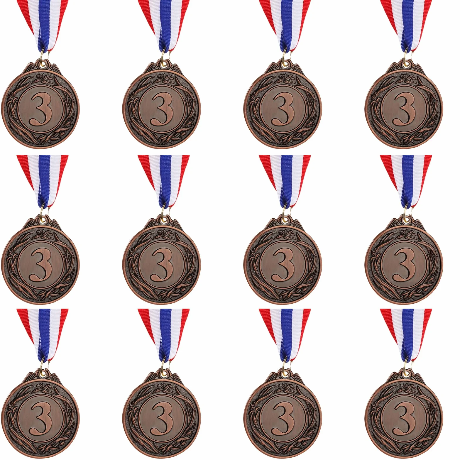 Medaglie Premiazioni Metallo 2 Pollici 12 Pezzi Olimpico per Campioni Sportivi