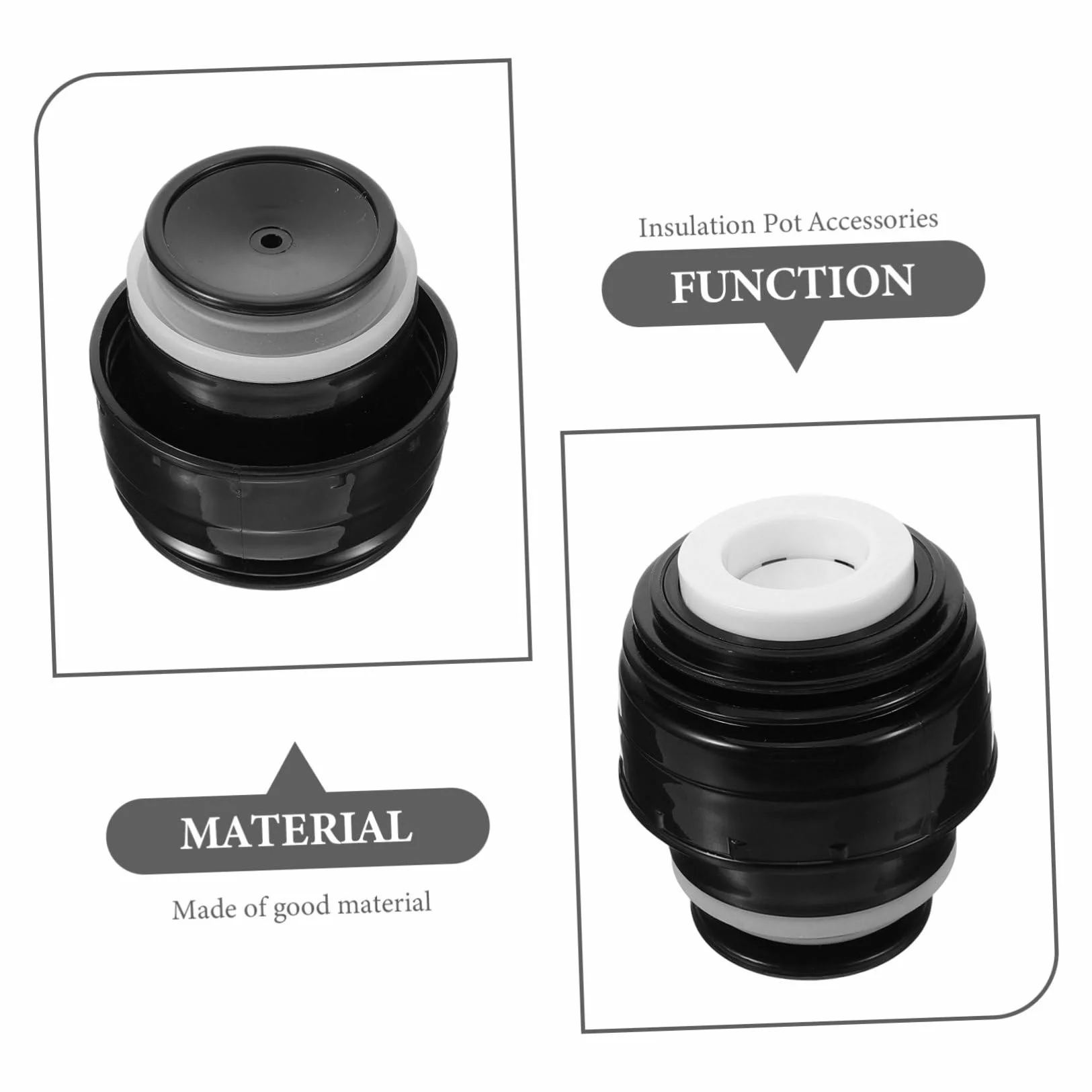 Tappo Ricambio per Borraccia Termica 5.2cm Guarnizione Ermetica Isolante