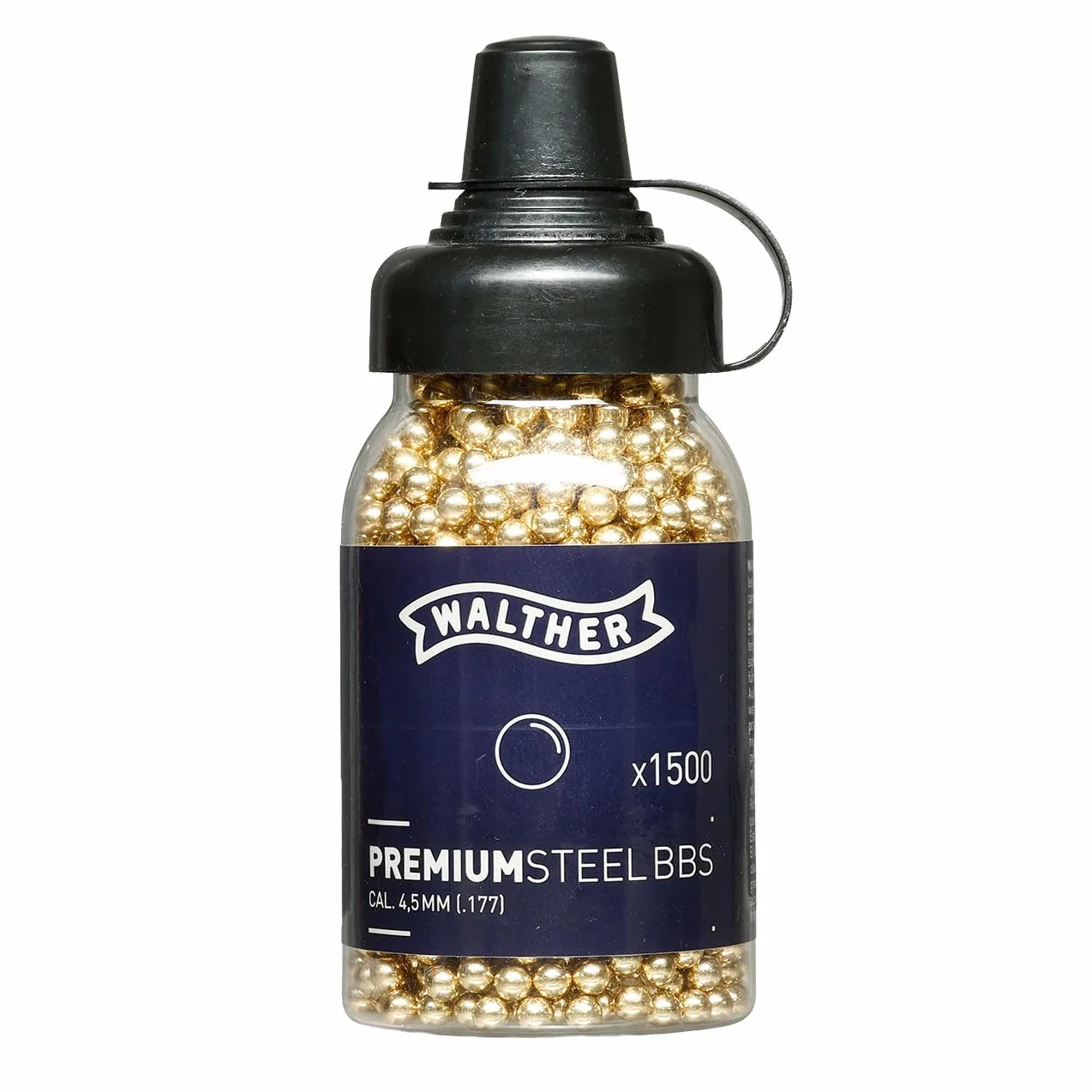 Walther Pallino Sferico Acciaio 4.5mm Gold 1500szt