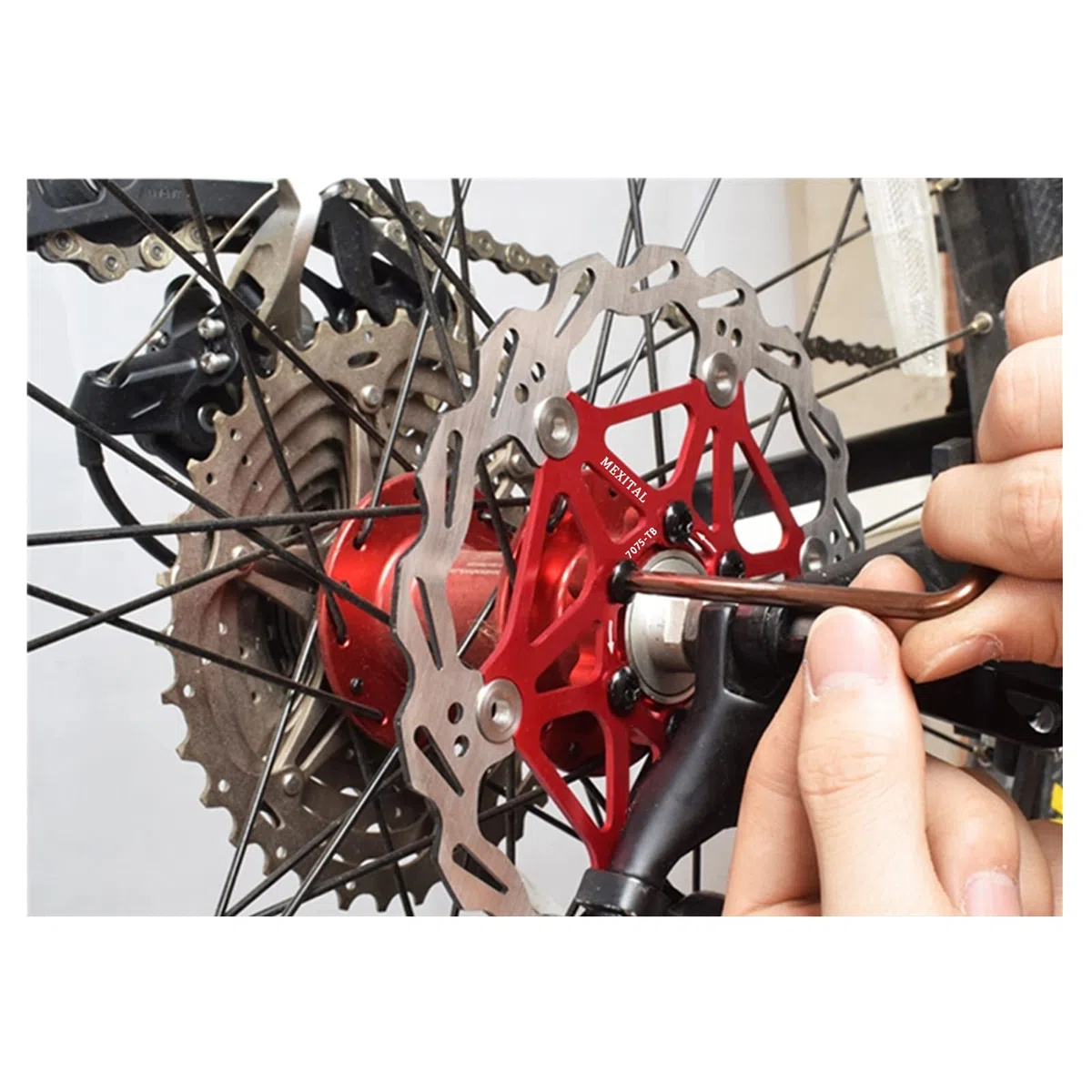 Rotore del Freno a Disco flottante, 160mm /180mm, 6 bulloni, MTB Road Bicycle Rotori Posteriori Bulloni Brake Pad Accessori per Biciclette